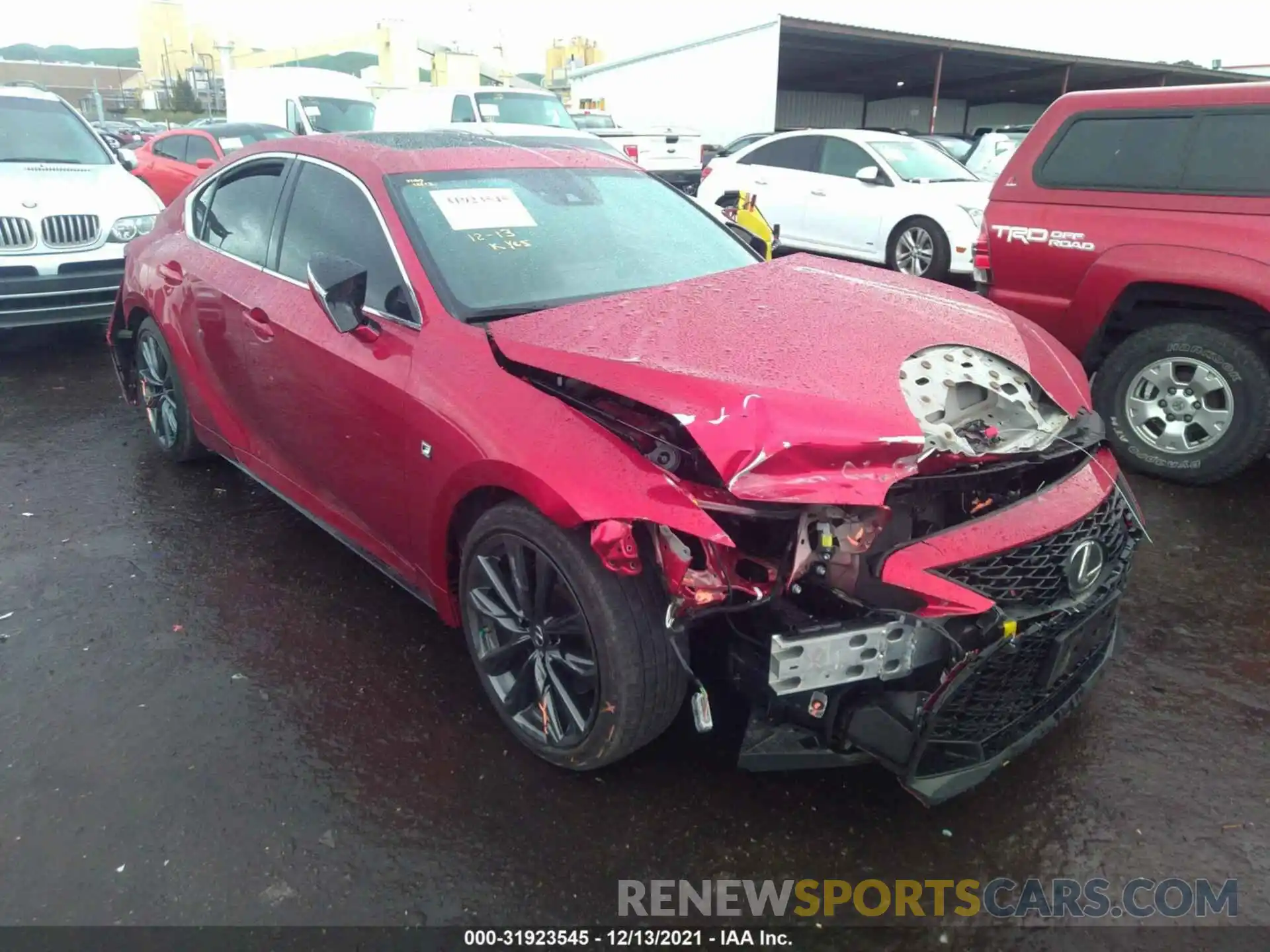 1 Photograph of a damaged car JTHGZ1B24M5040789 LEXUS IS 2021