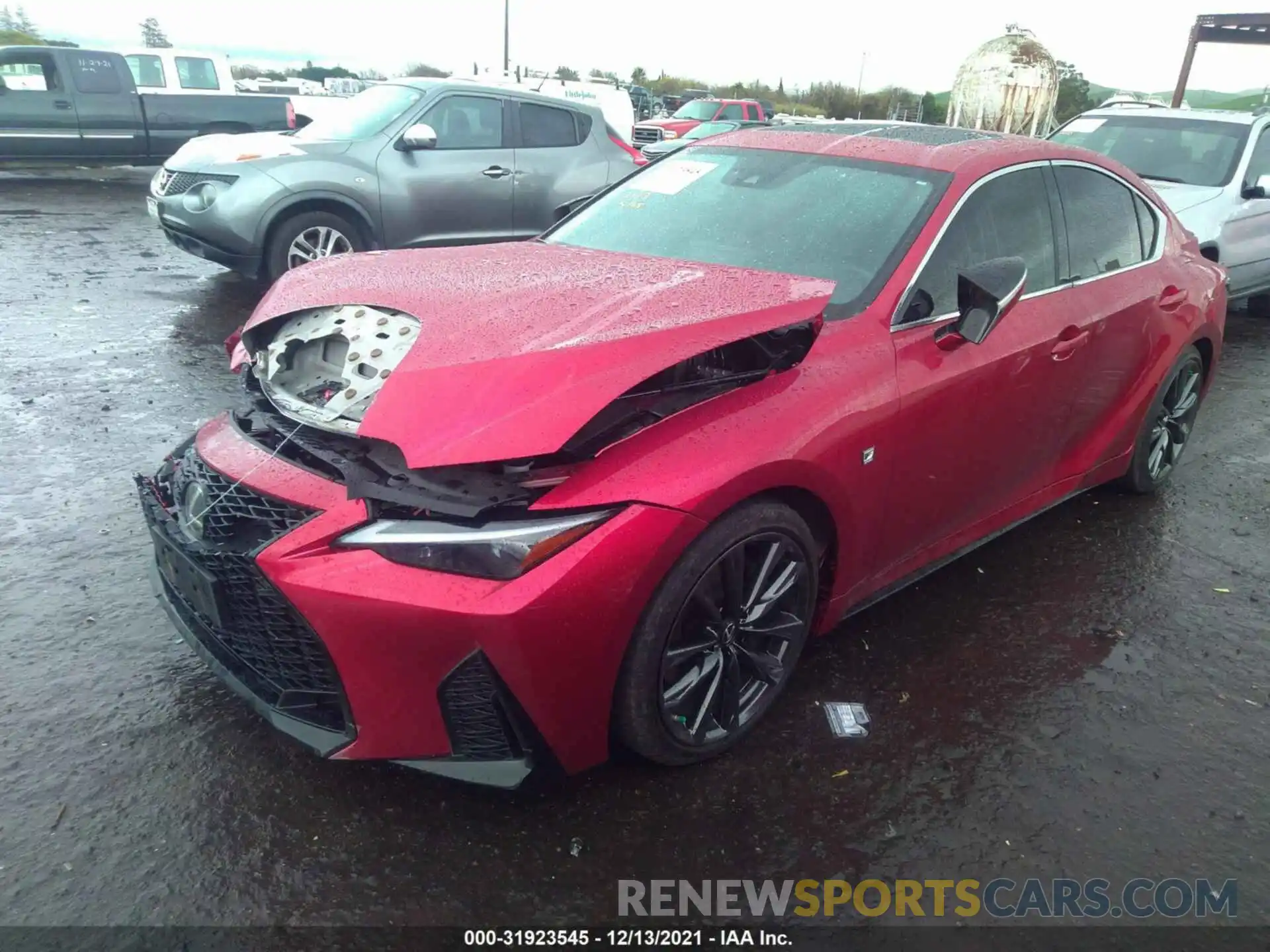 2 Photograph of a damaged car JTHGZ1B24M5040789 LEXUS IS 2021