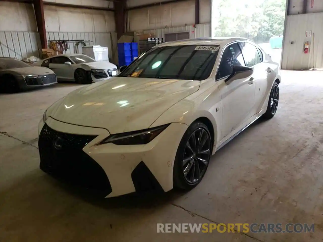 2 Photograph of a damaged car JTHGZ1B24M5041490 LEXUS IS 2021