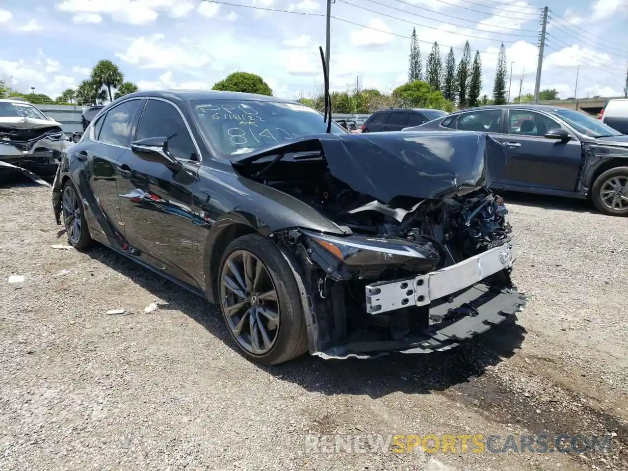 1 Photograph of a damaged car JTHGZ1B24M5048147 LEXUS IS 2021