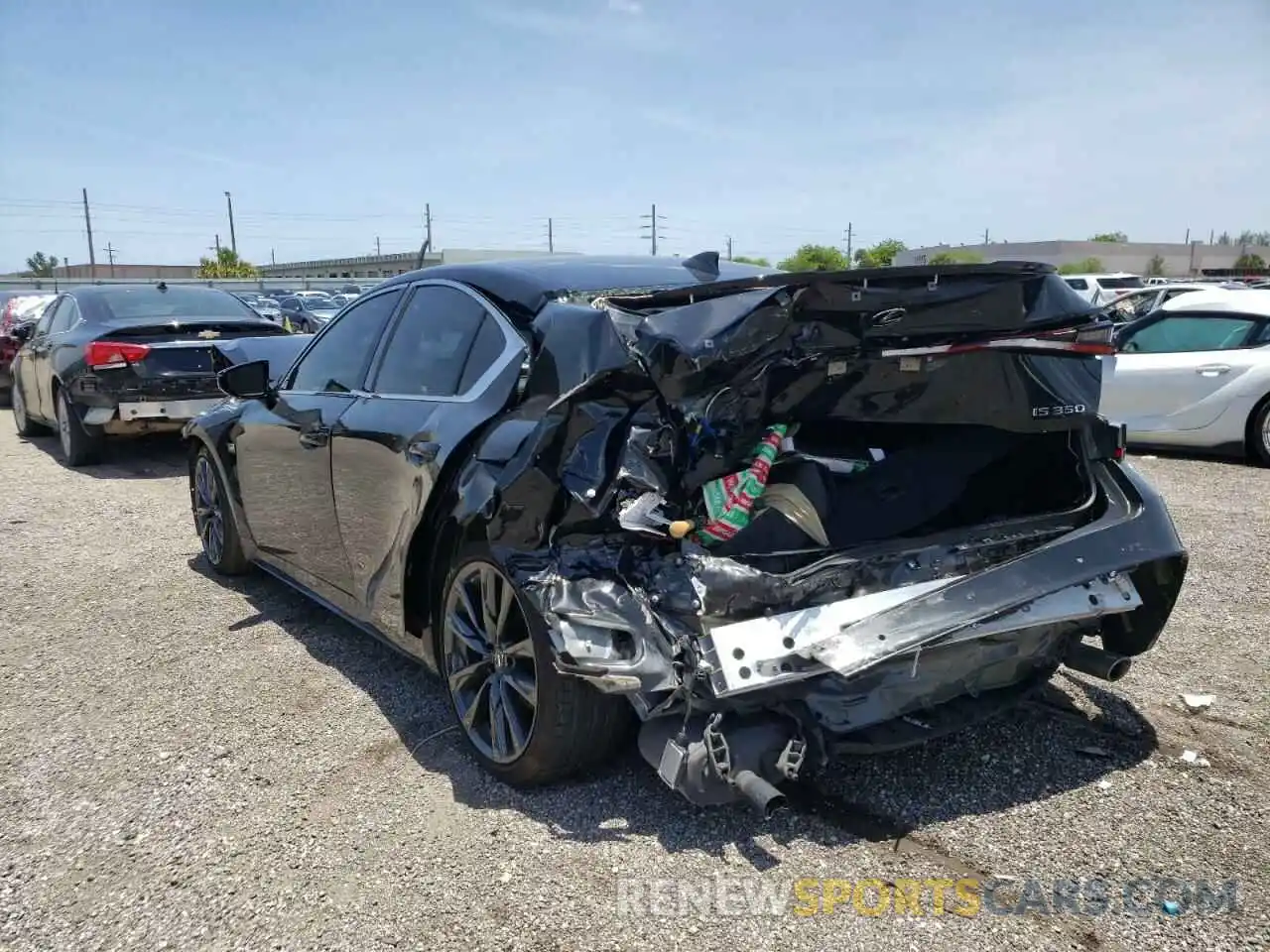 3 Photograph of a damaged car JTHGZ1B24M5048147 LEXUS IS 2021