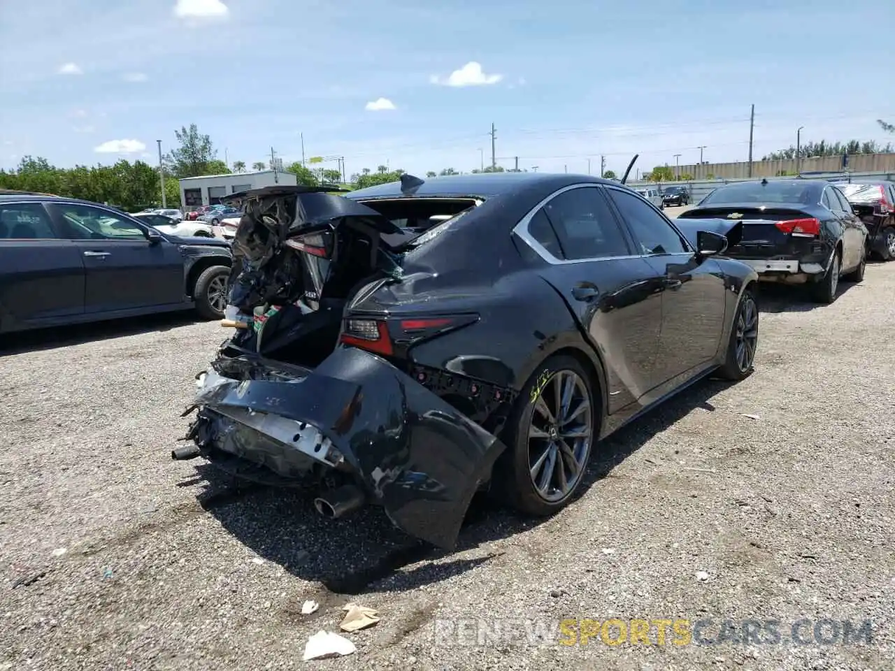 4 Photograph of a damaged car JTHGZ1B24M5048147 LEXUS IS 2021