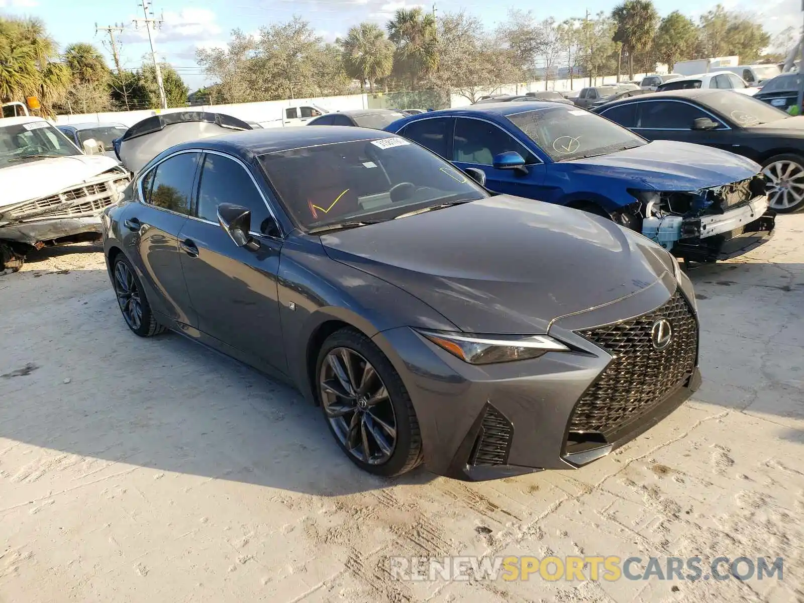 1 Photograph of a damaged car JTHGZ1B25M5037609 LEXUS IS 2021