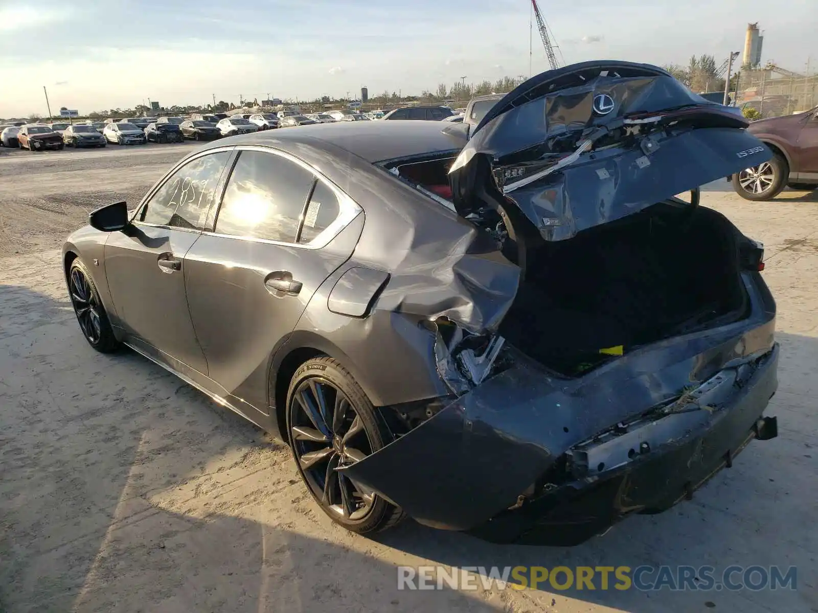 3 Photograph of a damaged car JTHGZ1B25M5037609 LEXUS IS 2021