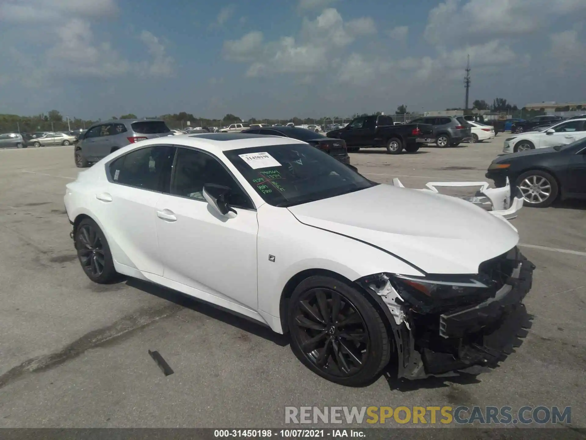 1 Photograph of a damaged car JTHGZ1B25M5043247 LEXUS IS 2021