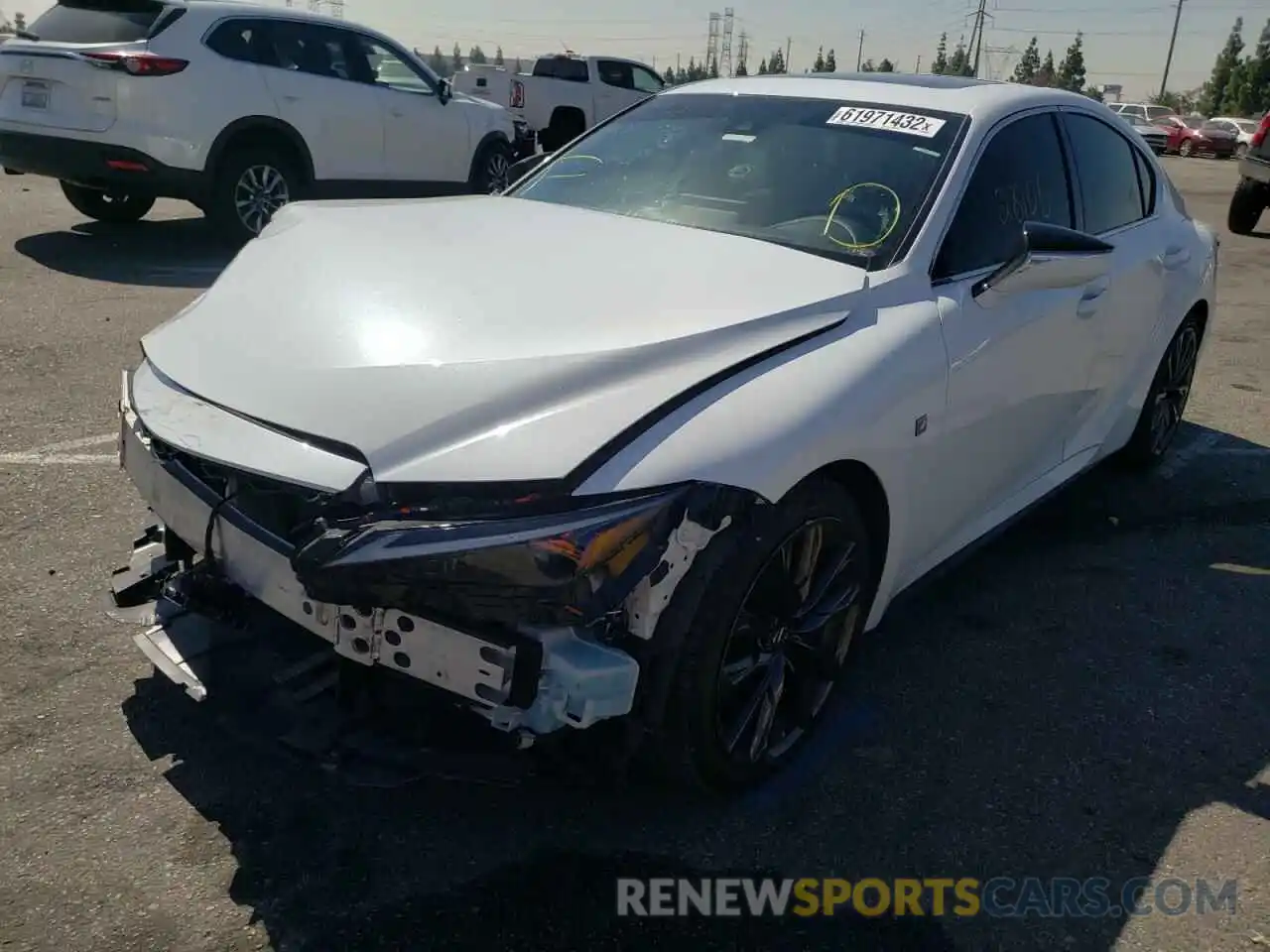 2 Photograph of a damaged car JTHGZ1B25M5046729 LEXUS IS 2021