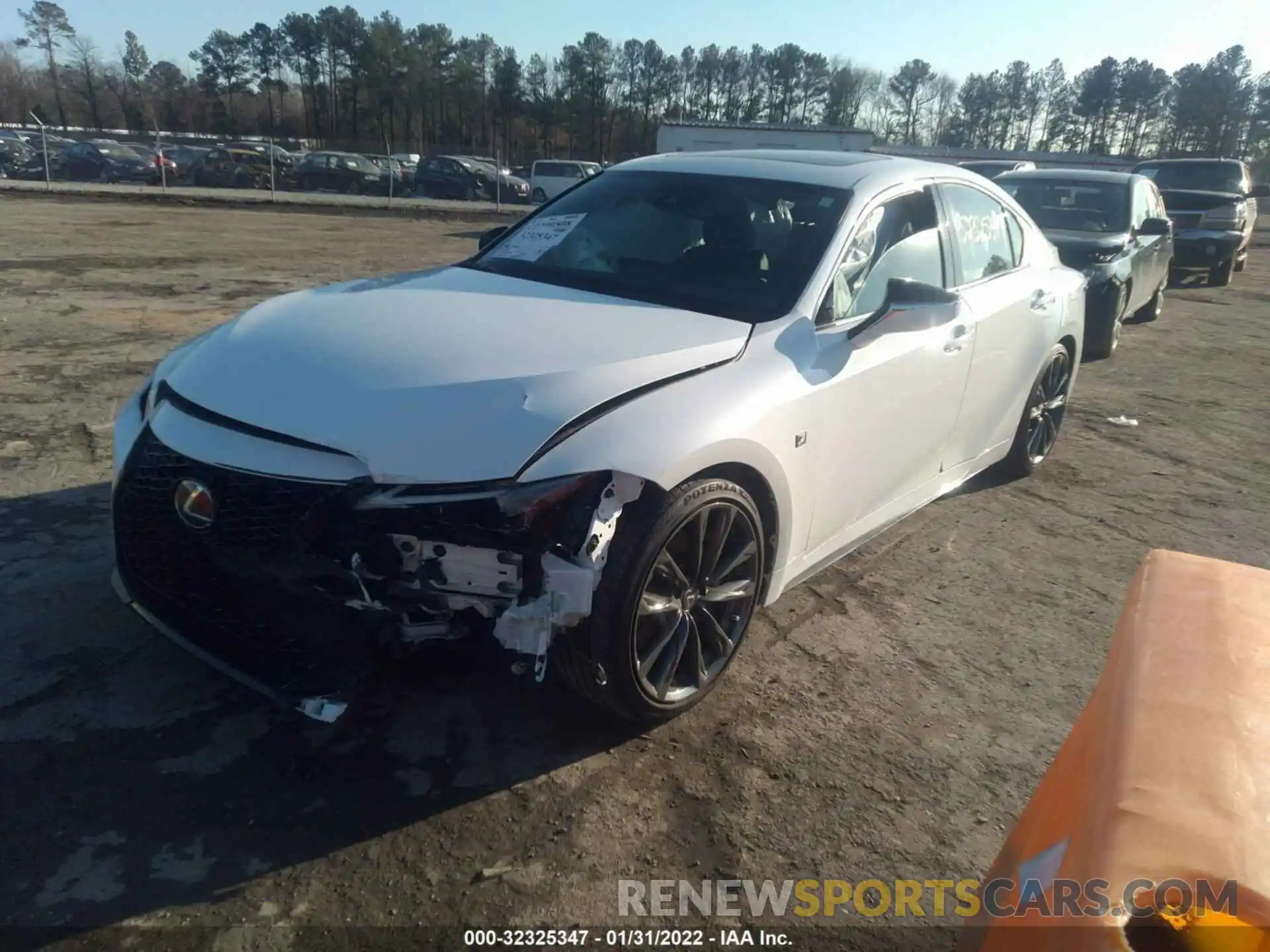 2 Photograph of a damaged car JTHGZ1B26M5037599 LEXUS IS 2021