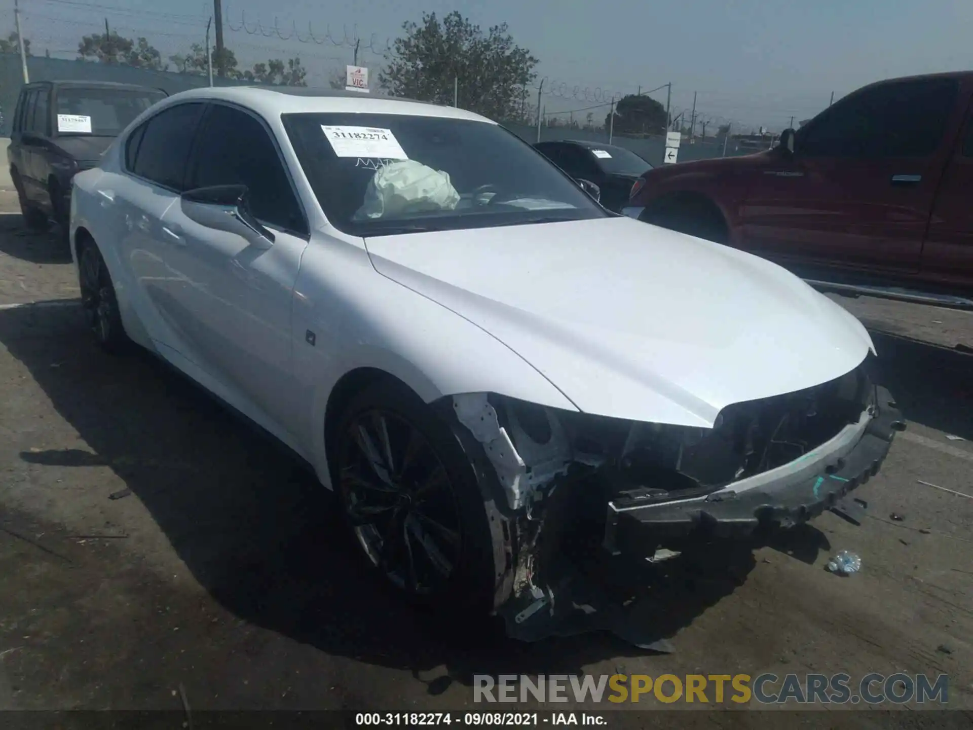 1 Photograph of a damaged car JTHGZ1B26M5039076 LEXUS IS 2021