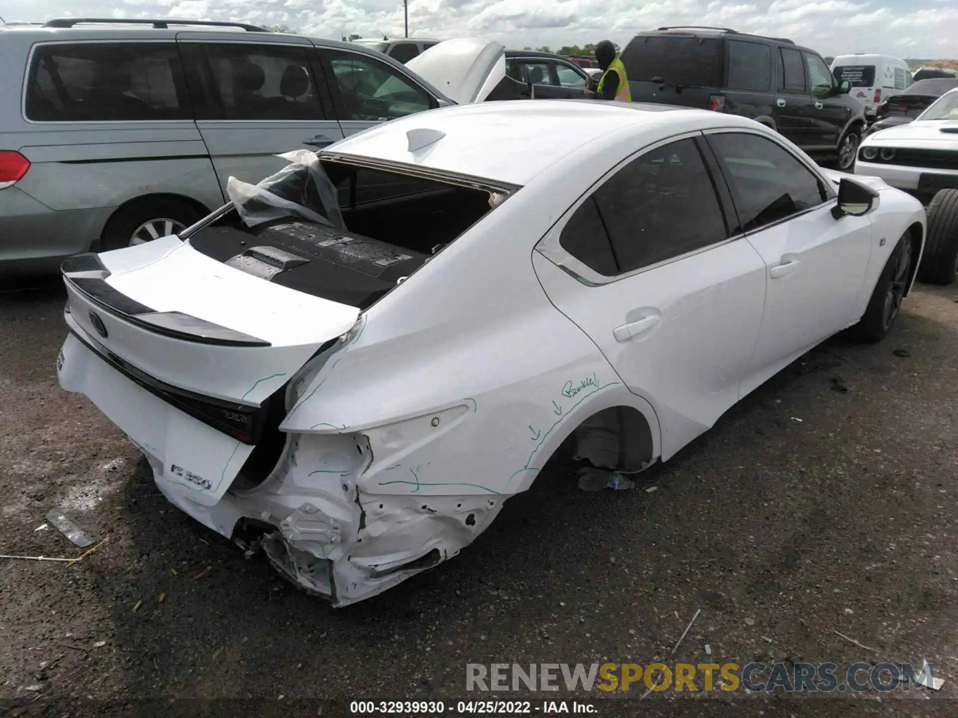 4 Photograph of a damaged car JTHGZ1B26M5042527 LEXUS IS 2021