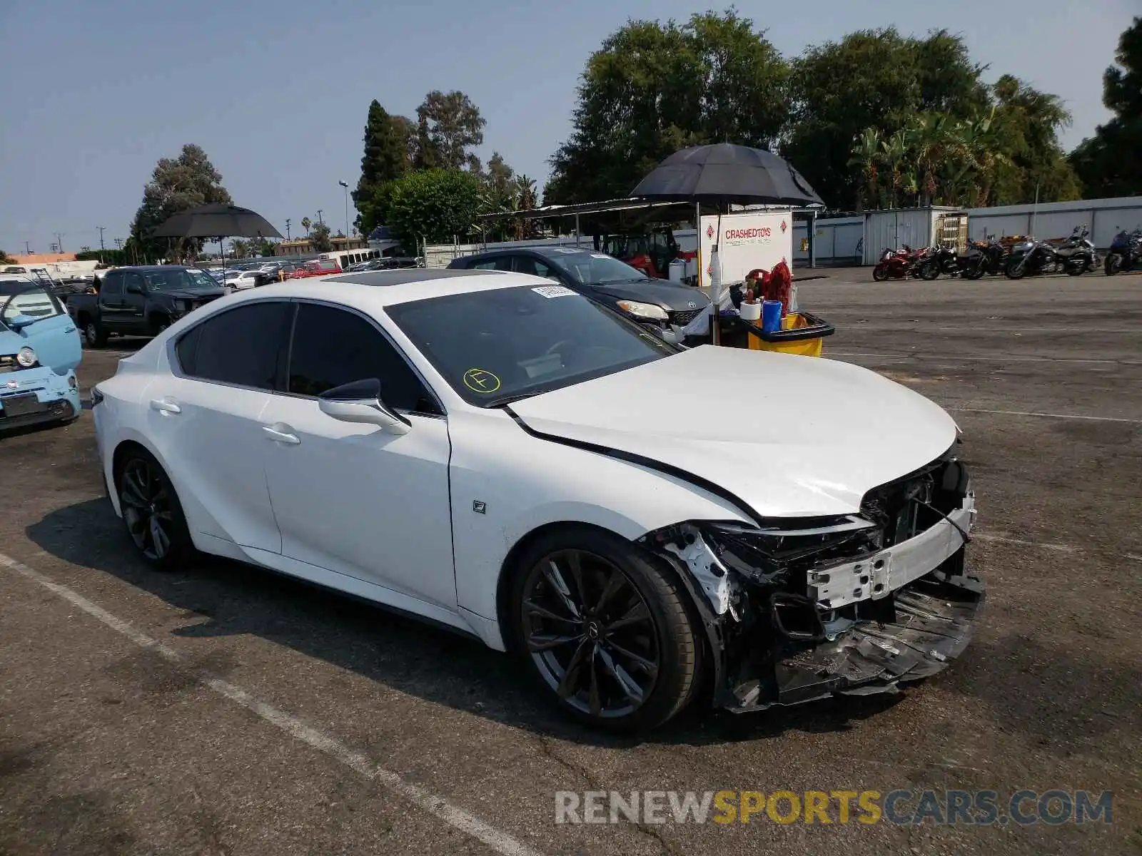 1 Photograph of a damaged car JTHGZ1B26M5042737 LEXUS IS 2021