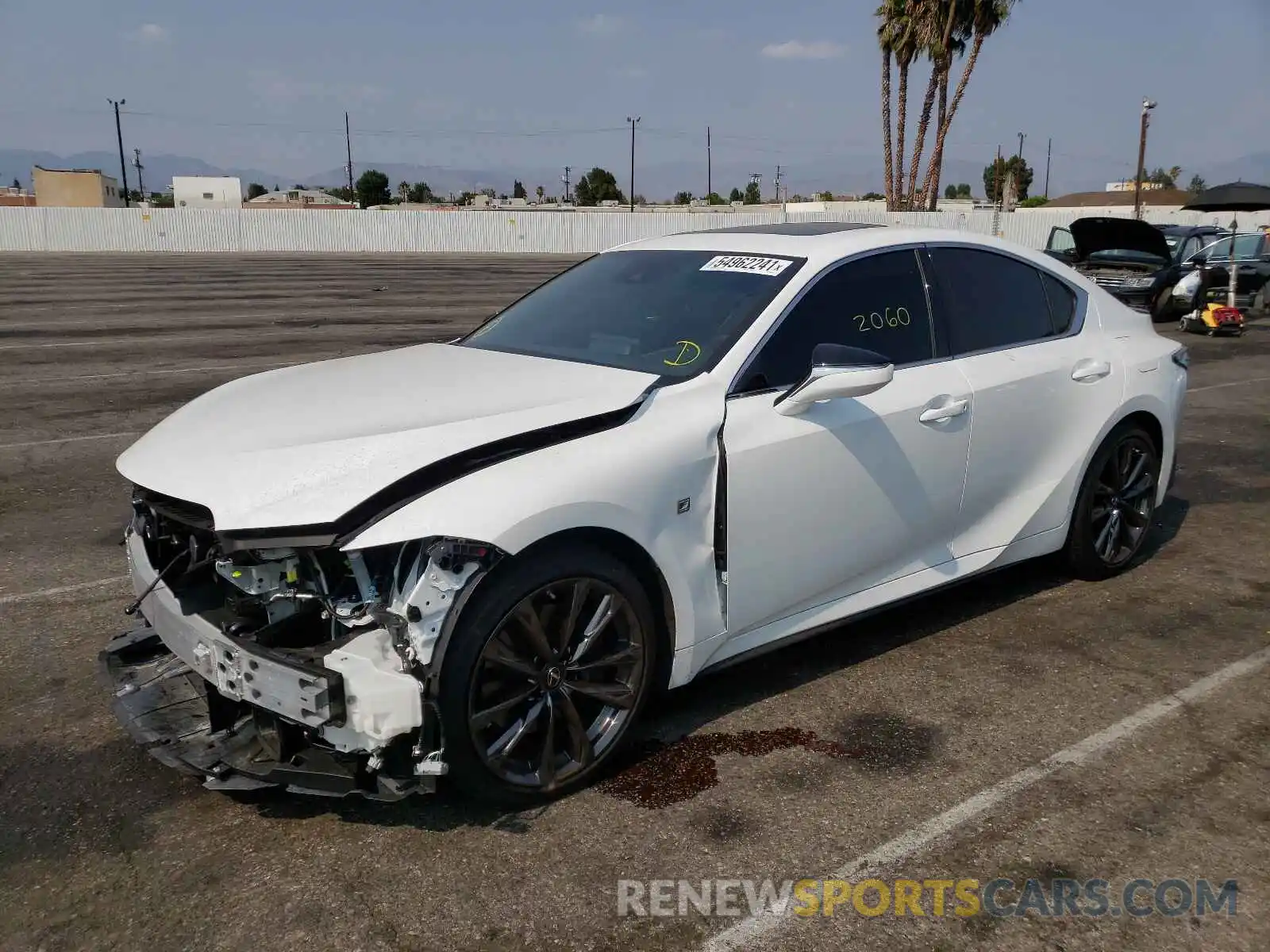 2 Photograph of a damaged car JTHGZ1B26M5042737 LEXUS IS 2021