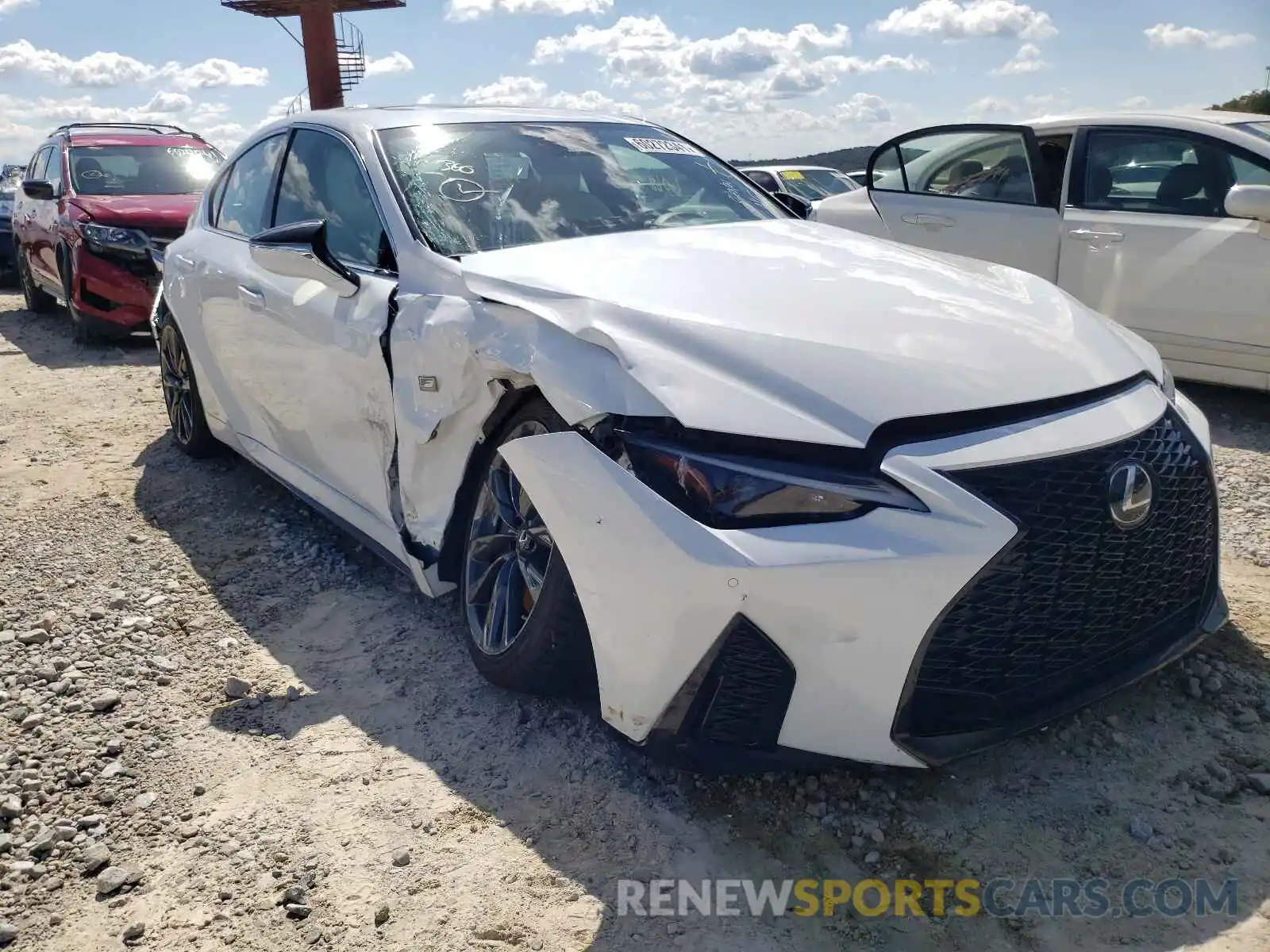 1 Photograph of a damaged car JTHGZ1B26M5044035 LEXUS IS 2021