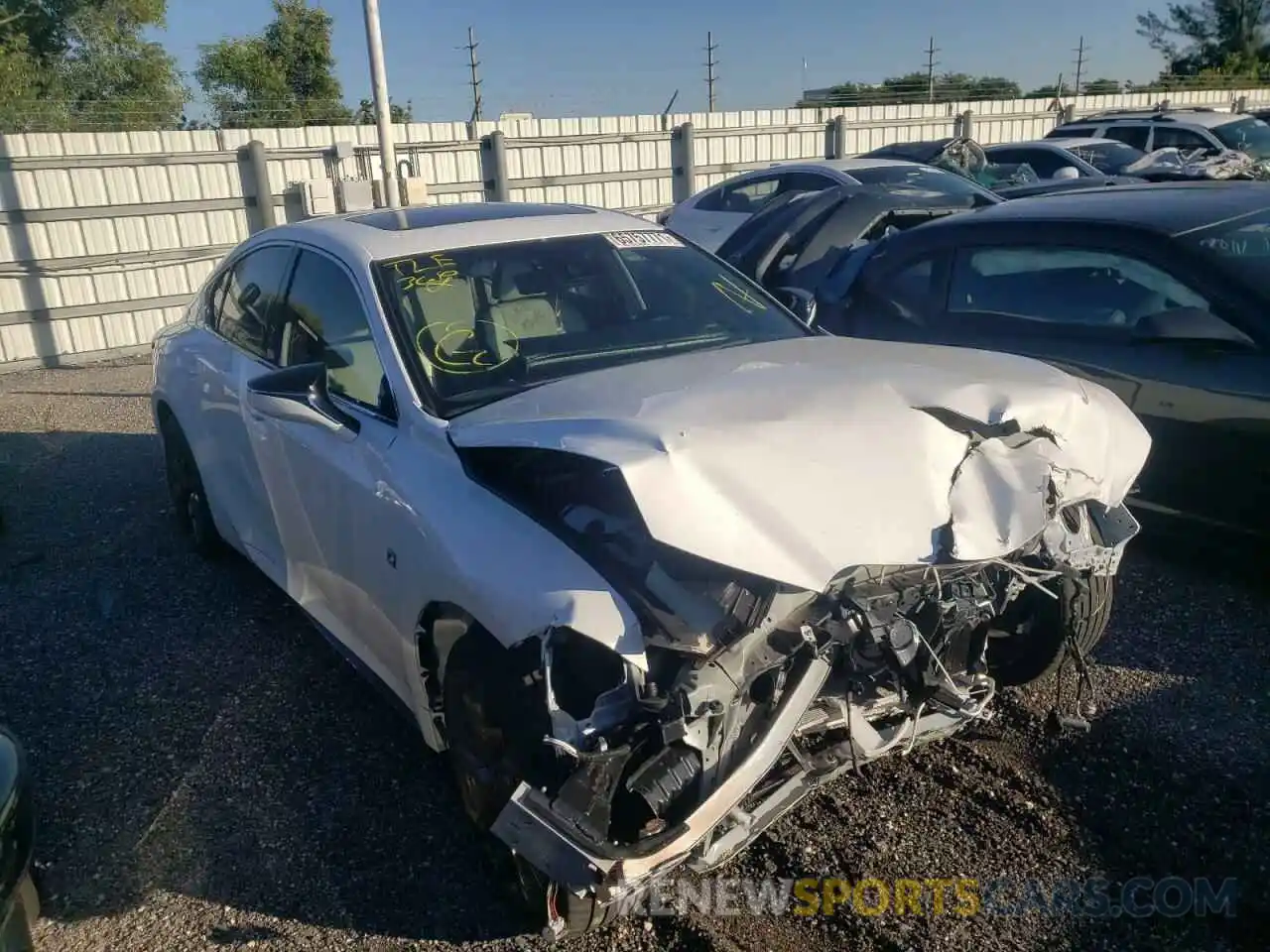 1 Photograph of a damaged car JTHGZ1B26M5044746 LEXUS IS 2021