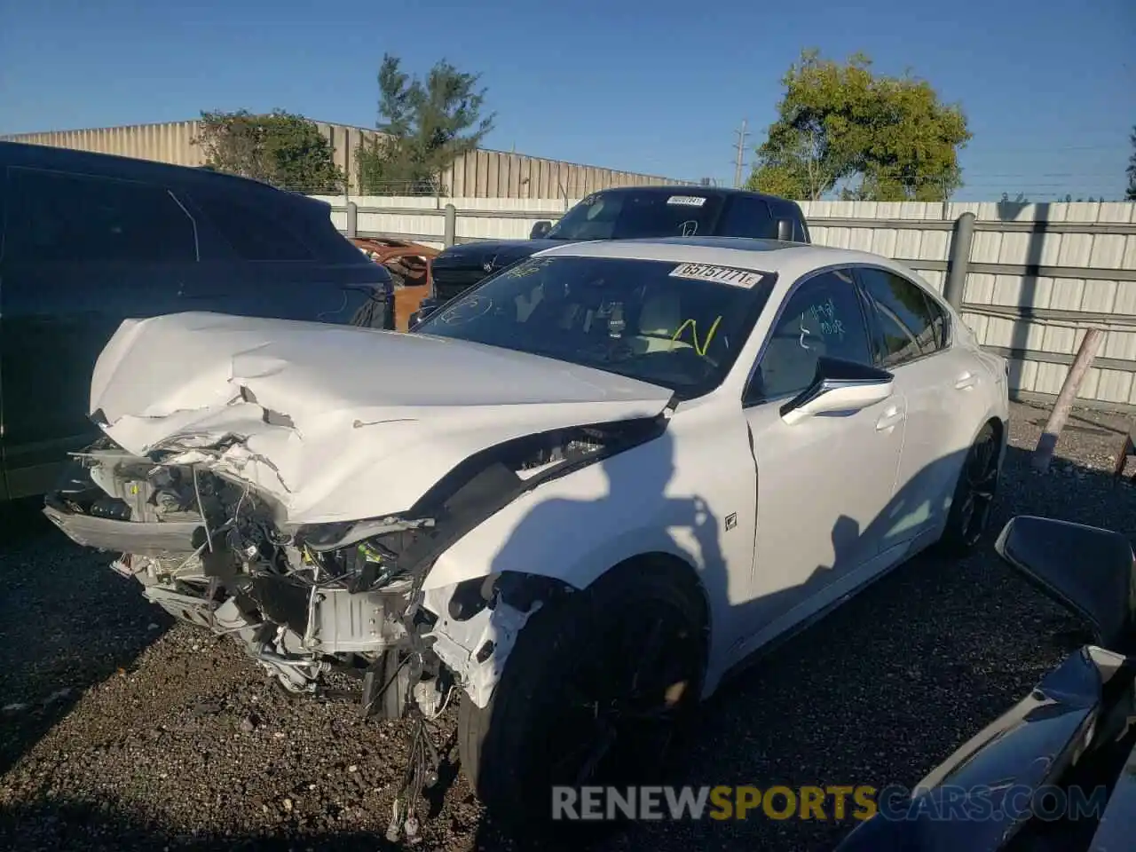 2 Photograph of a damaged car JTHGZ1B26M5044746 LEXUS IS 2021