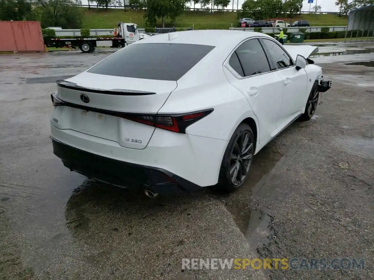 4 Photograph of a damaged car JTHGZ1B26M5044746 LEXUS IS 2021