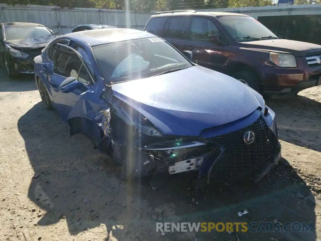 1 Photograph of a damaged car JTHGZ1B26M5045346 LEXUS IS 2021