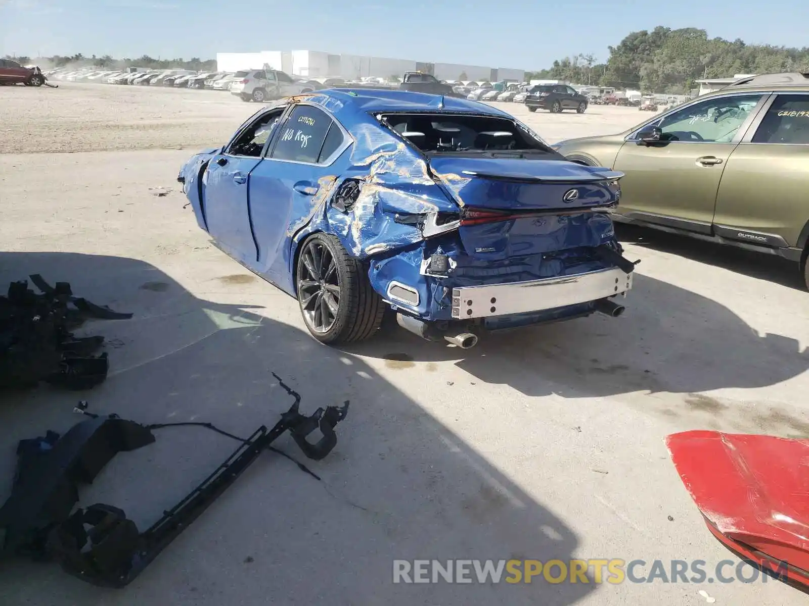 3 Photograph of a damaged car JTHGZ1B26M5045489 LEXUS IS 2021