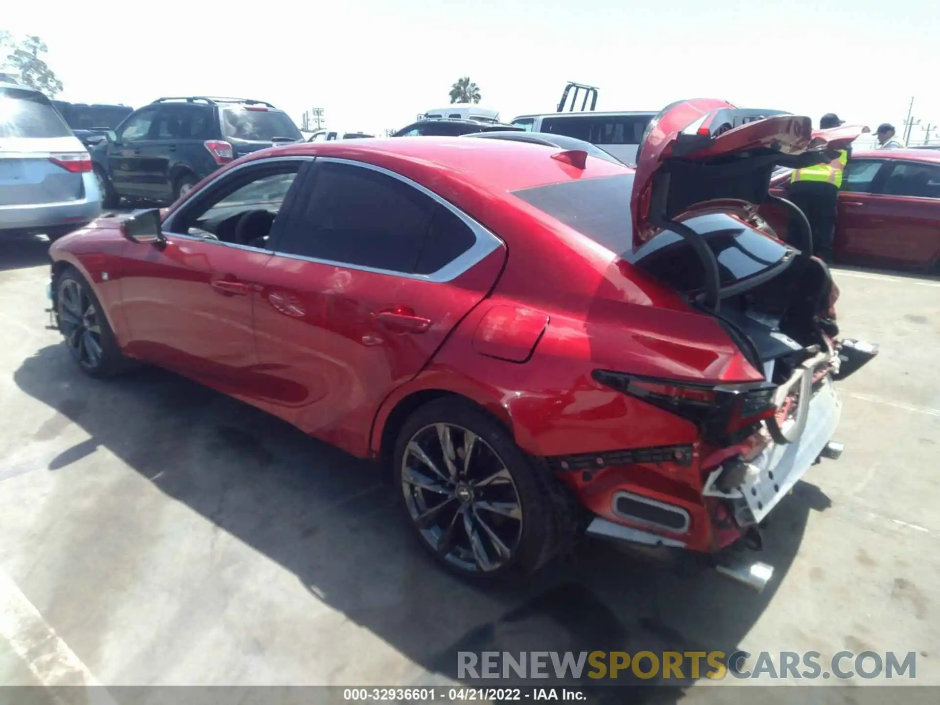 3 Photograph of a damaged car JTHGZ1B26M5046674 LEXUS IS 2021