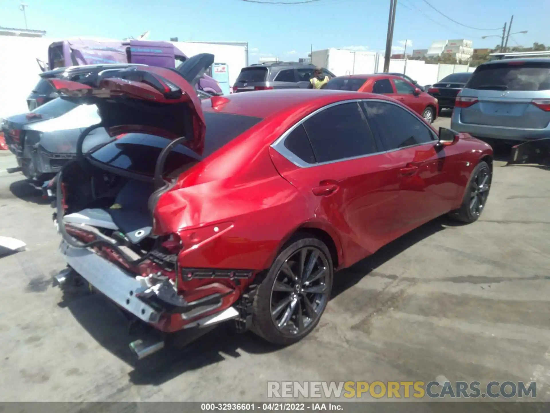 4 Photograph of a damaged car JTHGZ1B26M5046674 LEXUS IS 2021