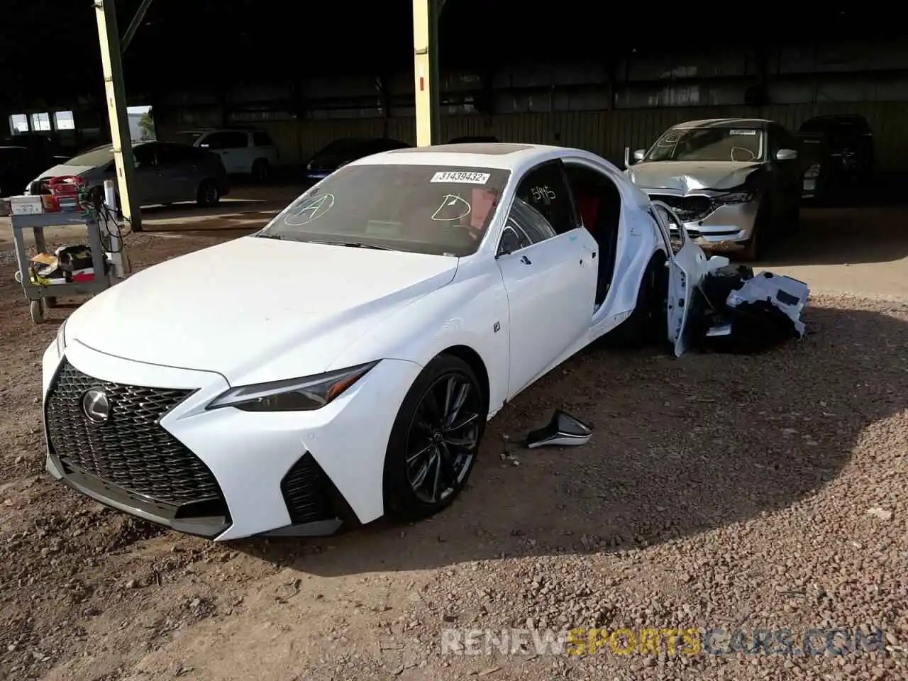 2 Photograph of a damaged car JTHGZ1B26M5047128 LEXUS IS 2021