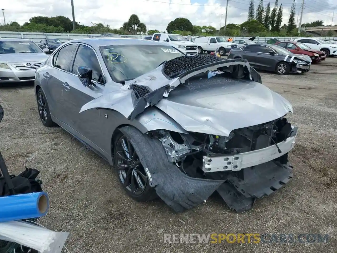 1 Photograph of a damaged car JTHGZ1B26M5048537 LEXUS IS 2021