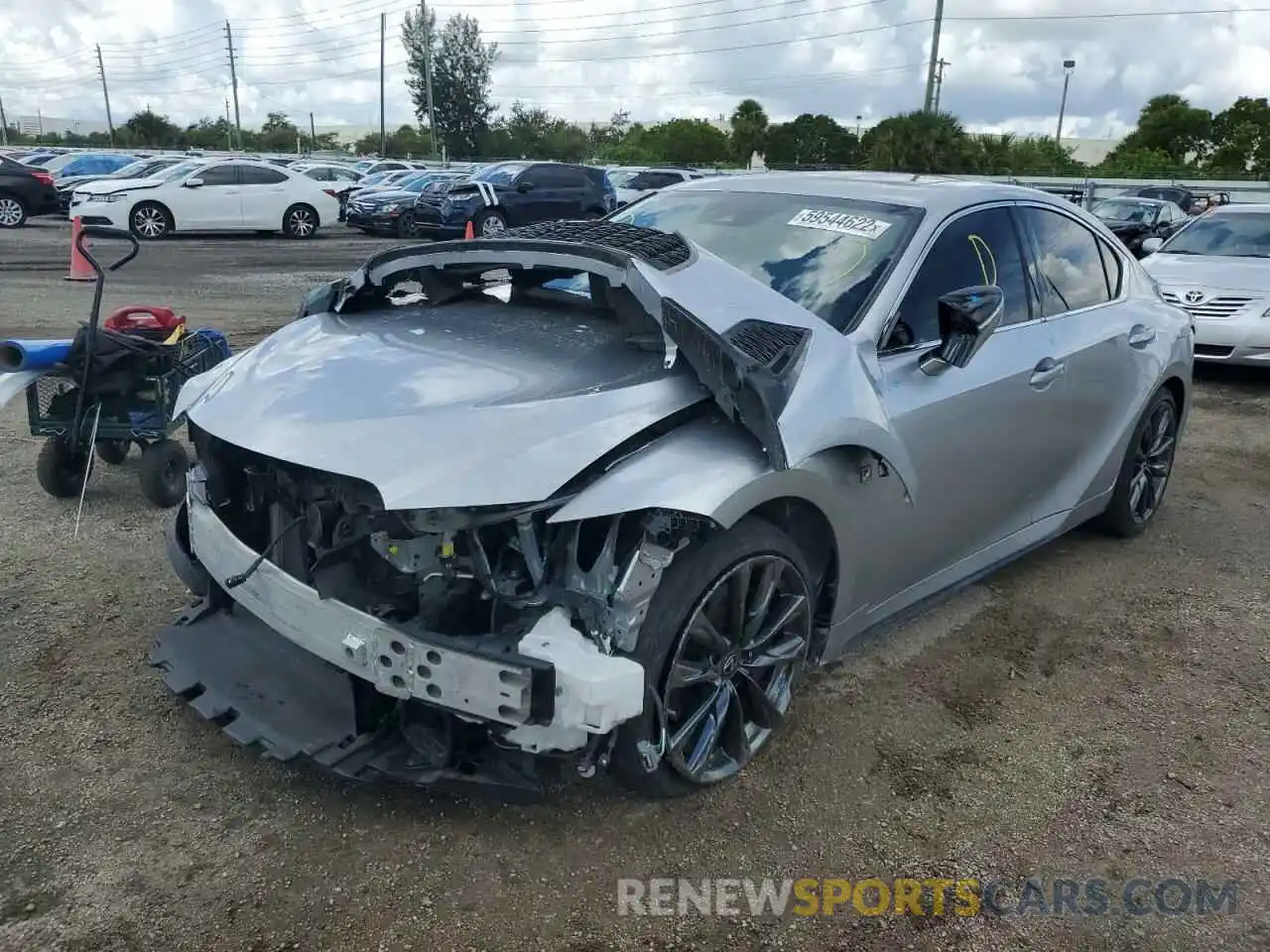 2 Photograph of a damaged car JTHGZ1B26M5048537 LEXUS IS 2021