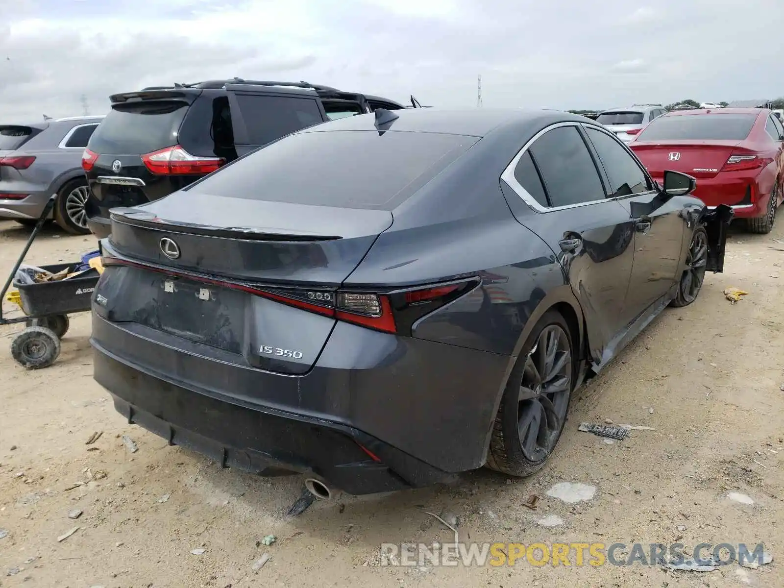 4 Photograph of a damaged car JTHGZ1B27M5037515 LEXUS IS 2021