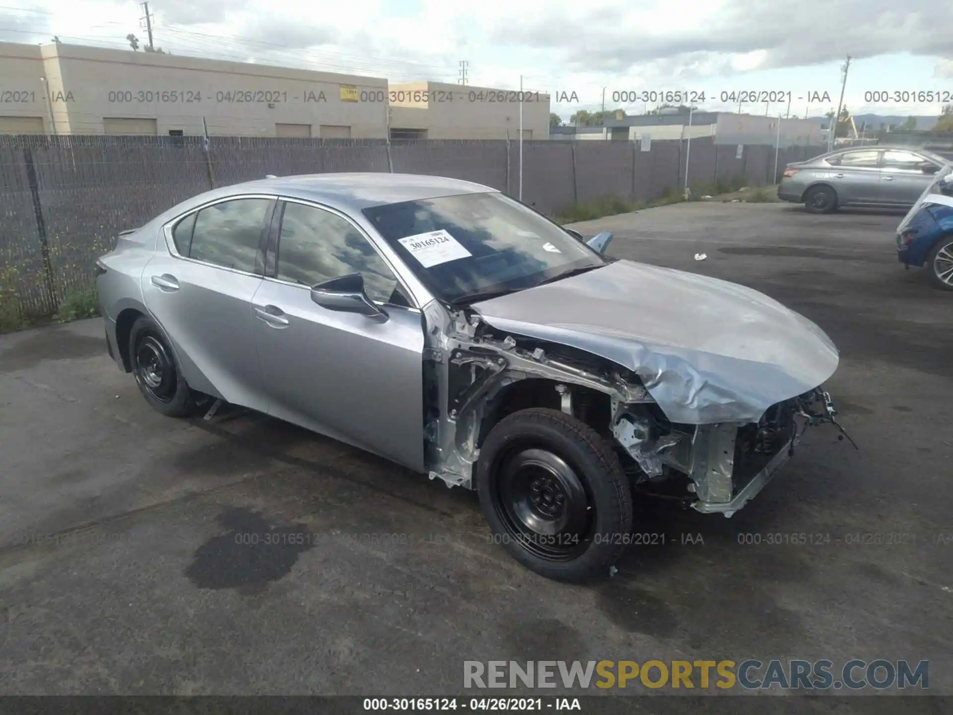 1 Photograph of a damaged car JTHGZ1B27M5038194 LEXUS IS 2021