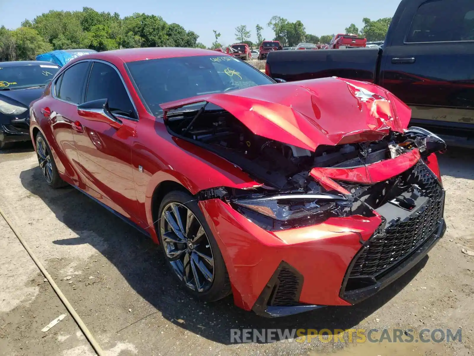 1 Photograph of a damaged car JTHGZ1B27M5038566 LEXUS IS 2021