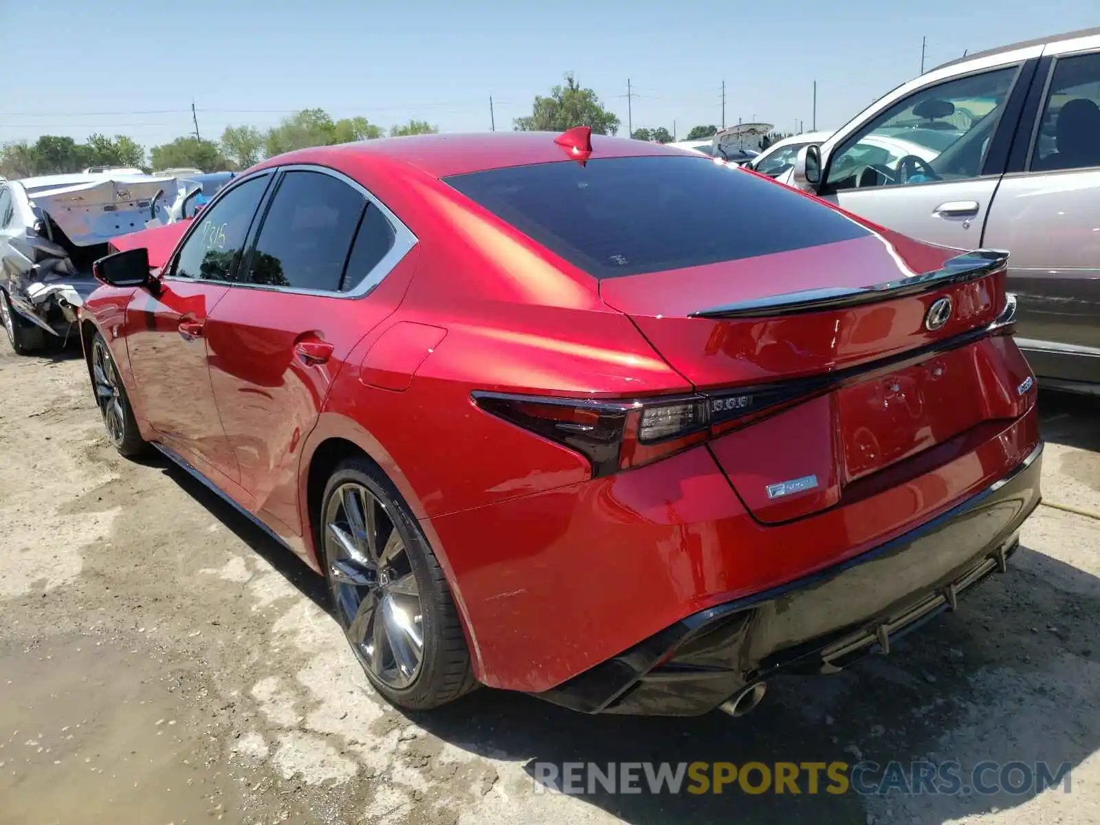 3 Photograph of a damaged car JTHGZ1B27M5038566 LEXUS IS 2021