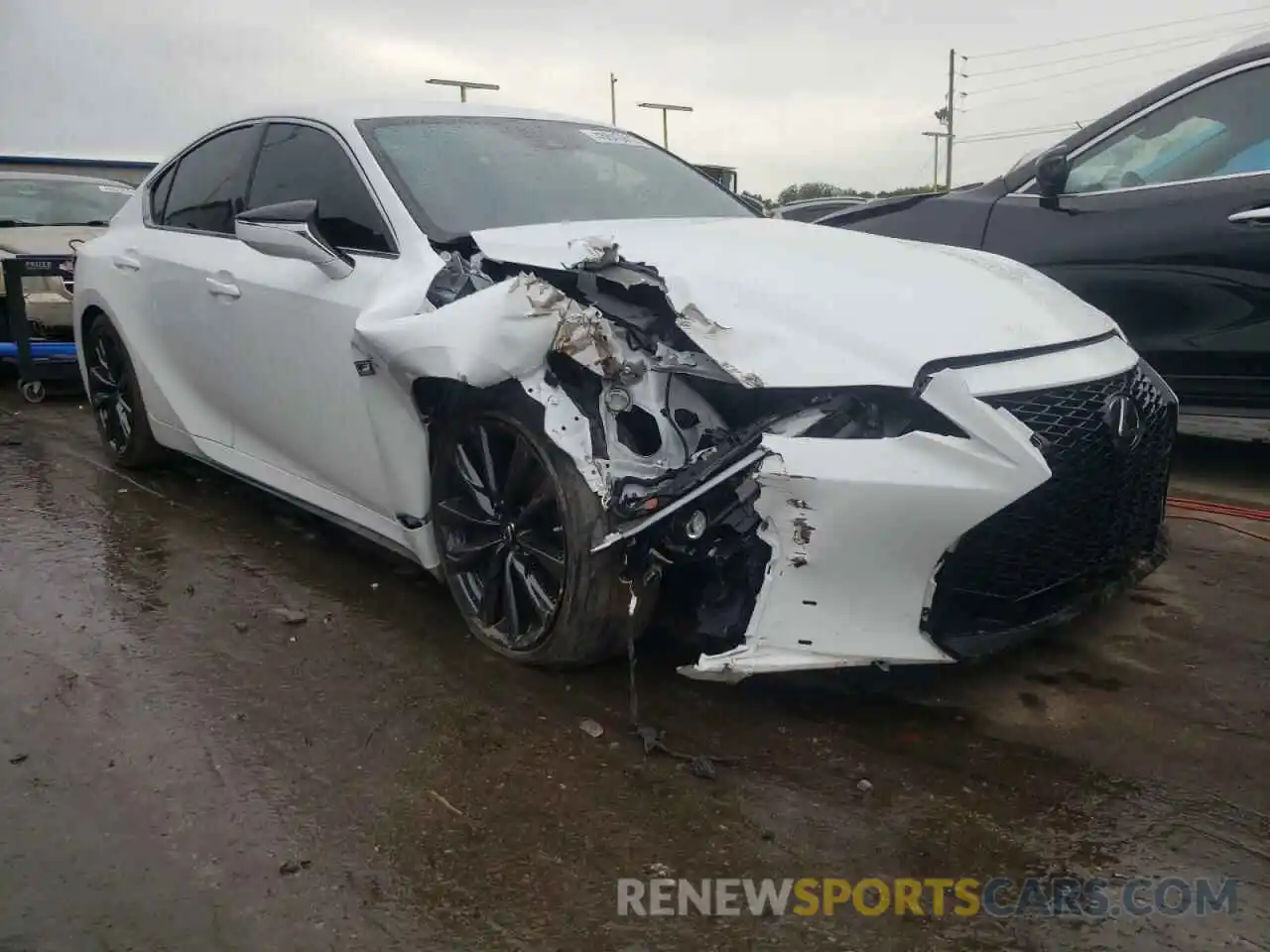 1 Photograph of a damaged car JTHGZ1B27M5039412 LEXUS IS 2021