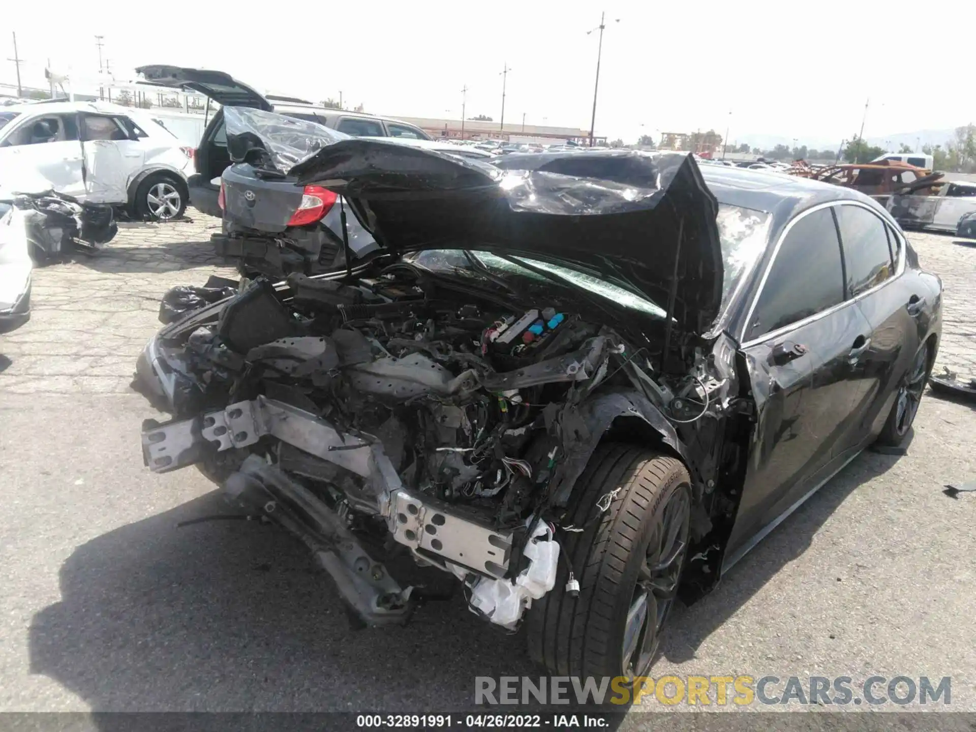 2 Photograph of a damaged car JTHGZ1B27M5047459 LEXUS IS 2021