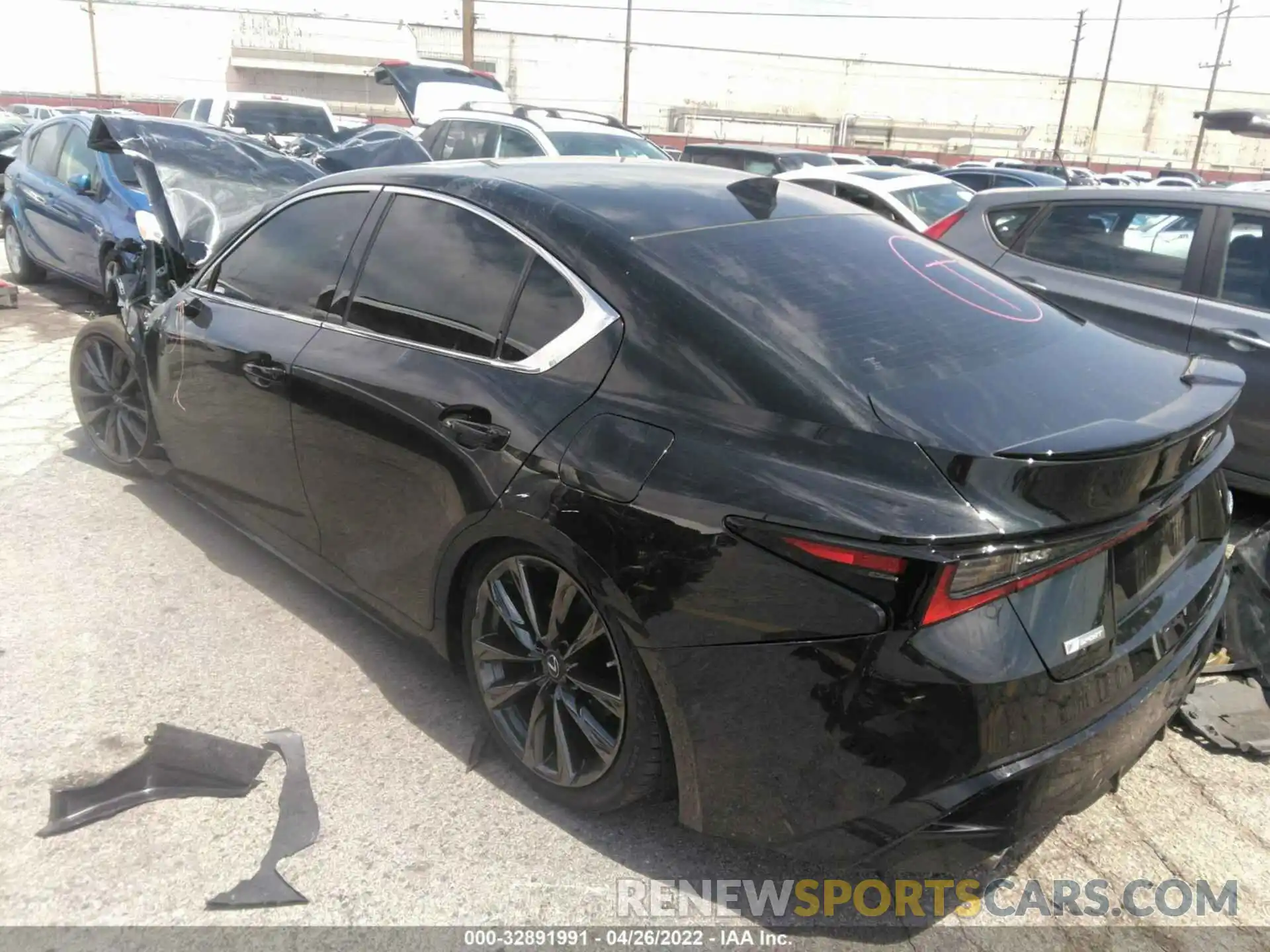 3 Photograph of a damaged car JTHGZ1B27M5047459 LEXUS IS 2021