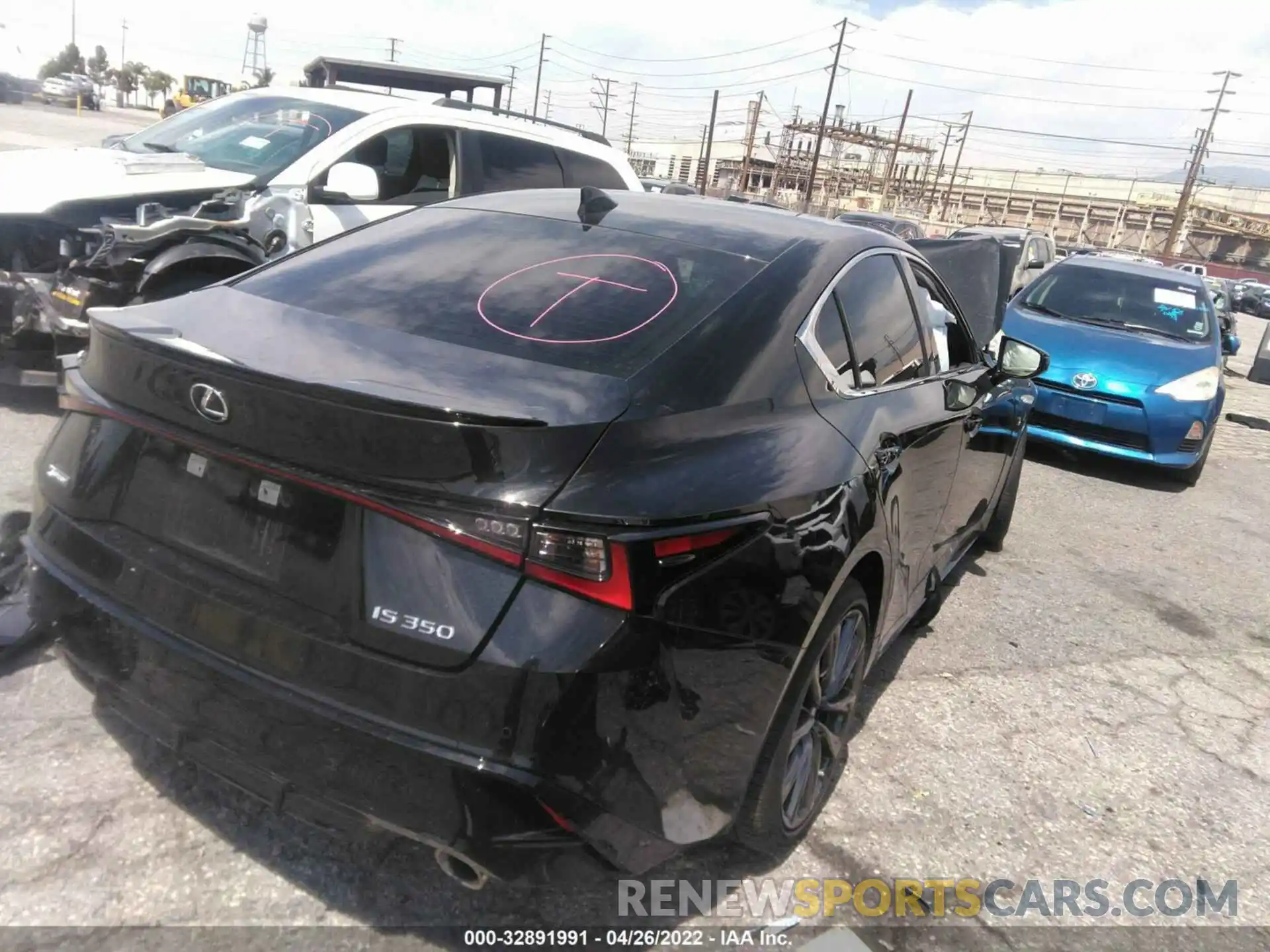 4 Photograph of a damaged car JTHGZ1B27M5047459 LEXUS IS 2021