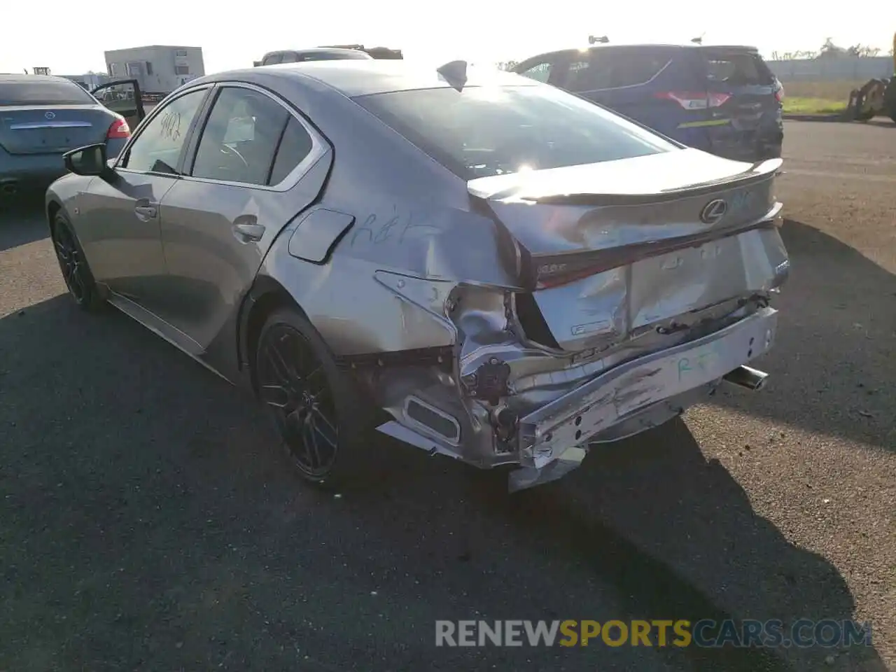 3 Photograph of a damaged car JTHGZ1B27M5048448 LEXUS IS 2021