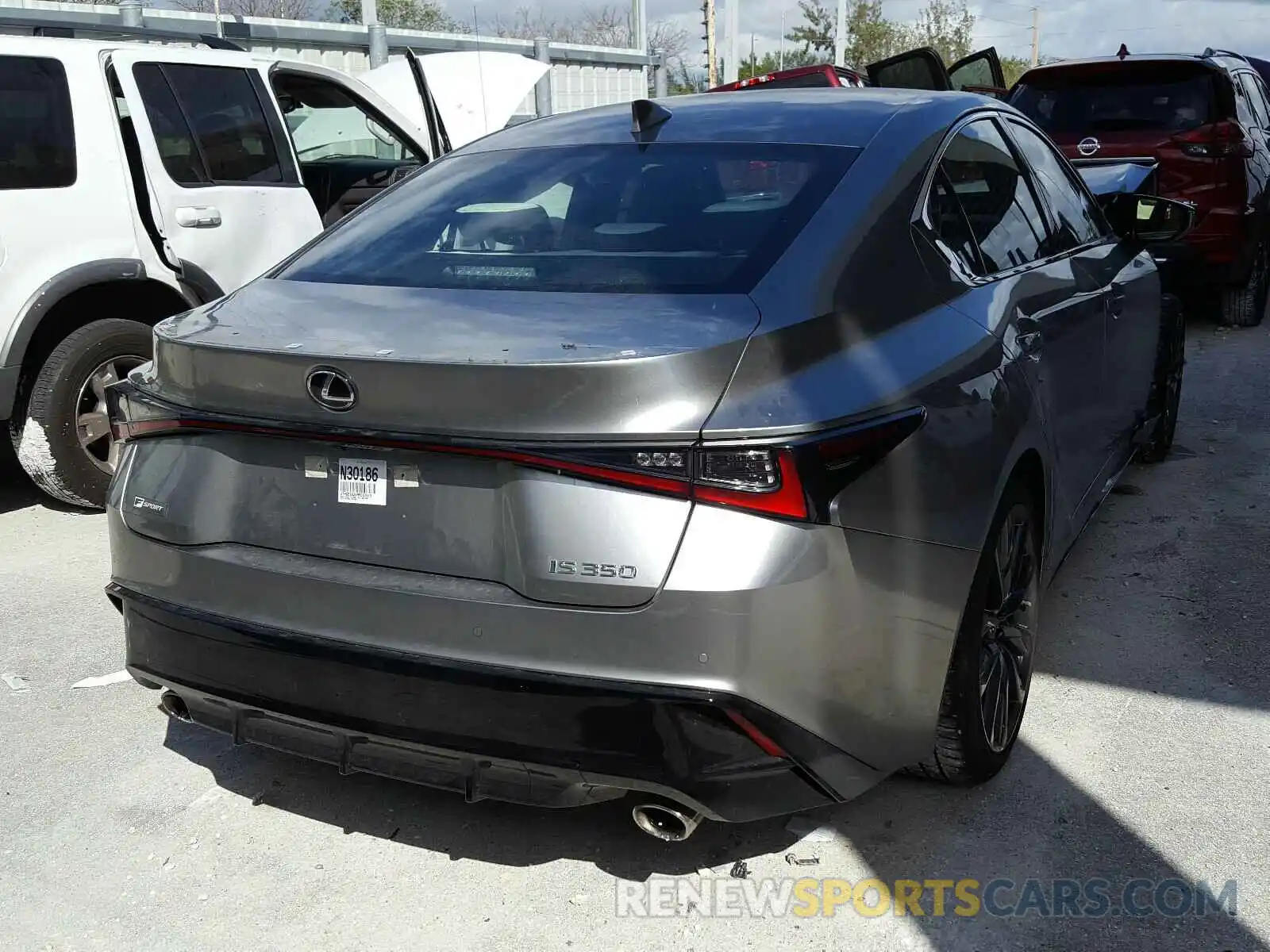 4 Photograph of a damaged car JTHGZ1B28M5037815 LEXUS IS 2021