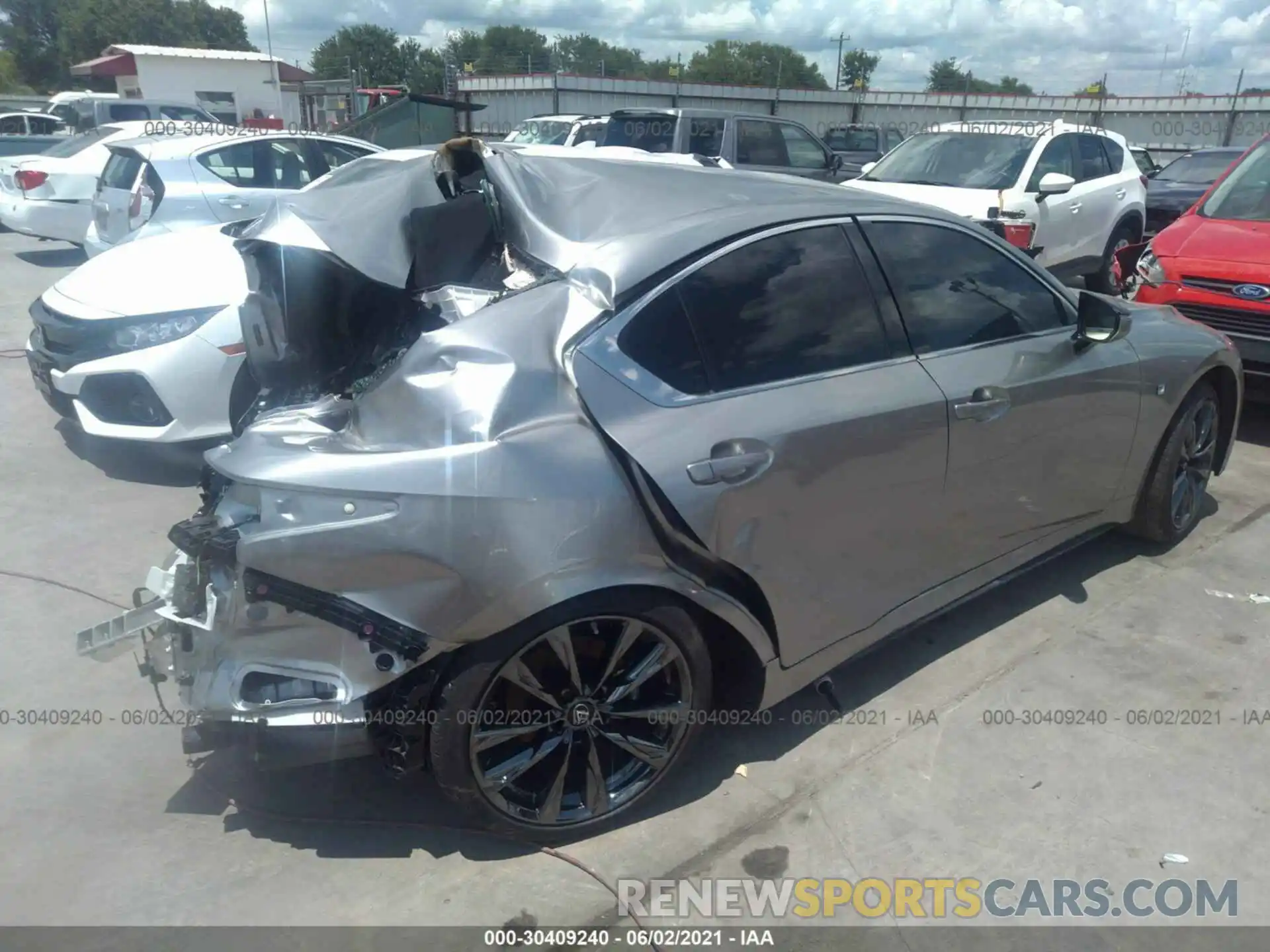 4 Photograph of a damaged car JTHGZ1B28M5039032 LEXUS IS 2021