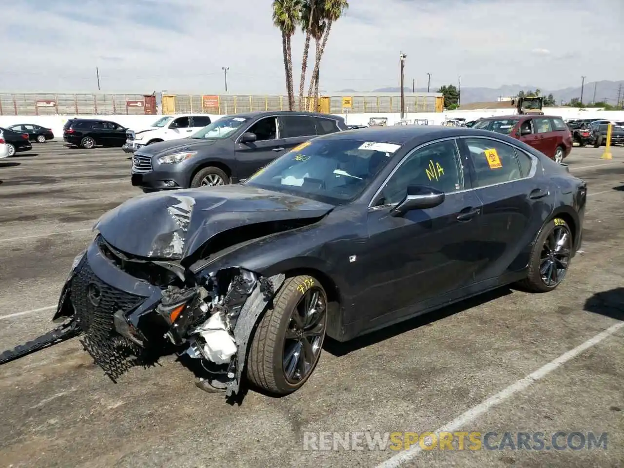 2 Photograph of a damaged car JTHGZ1B28M5039208 LEXUS IS 2021