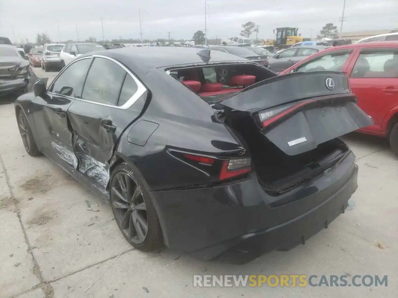 3 Photograph of a damaged car JTHGZ1B28M5041055 LEXUS IS 2021