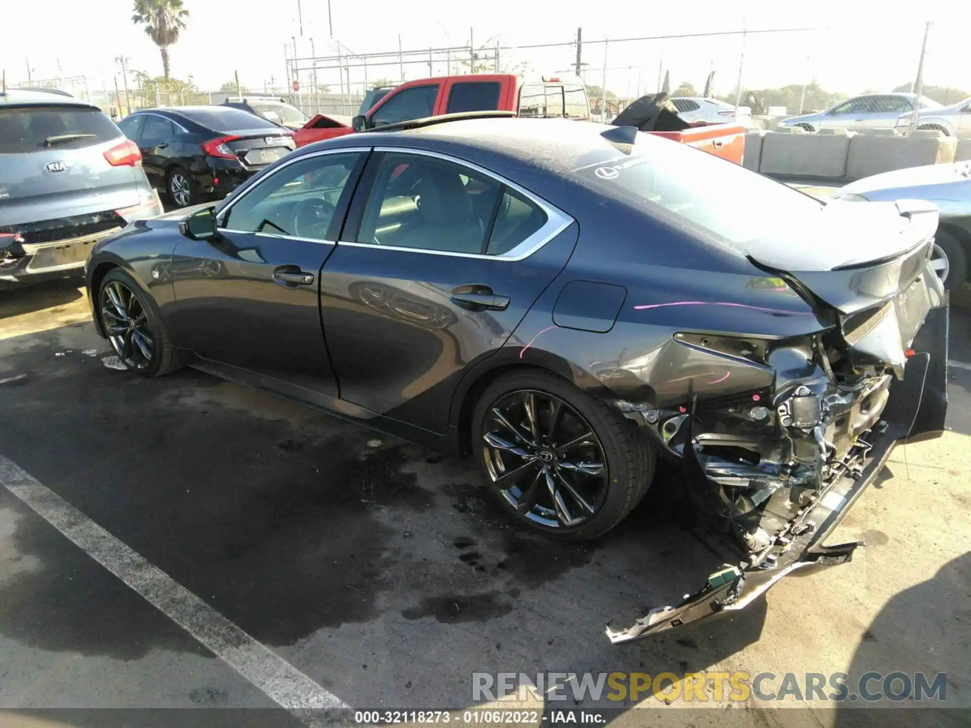 3 Photograph of a damaged car JTHGZ1B28M5043095 LEXUS IS 2021