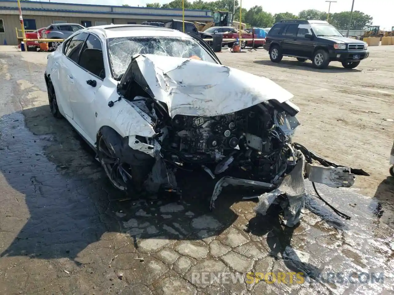 1 Photograph of a damaged car JTHGZ1B28M5043579 LEXUS IS 2021