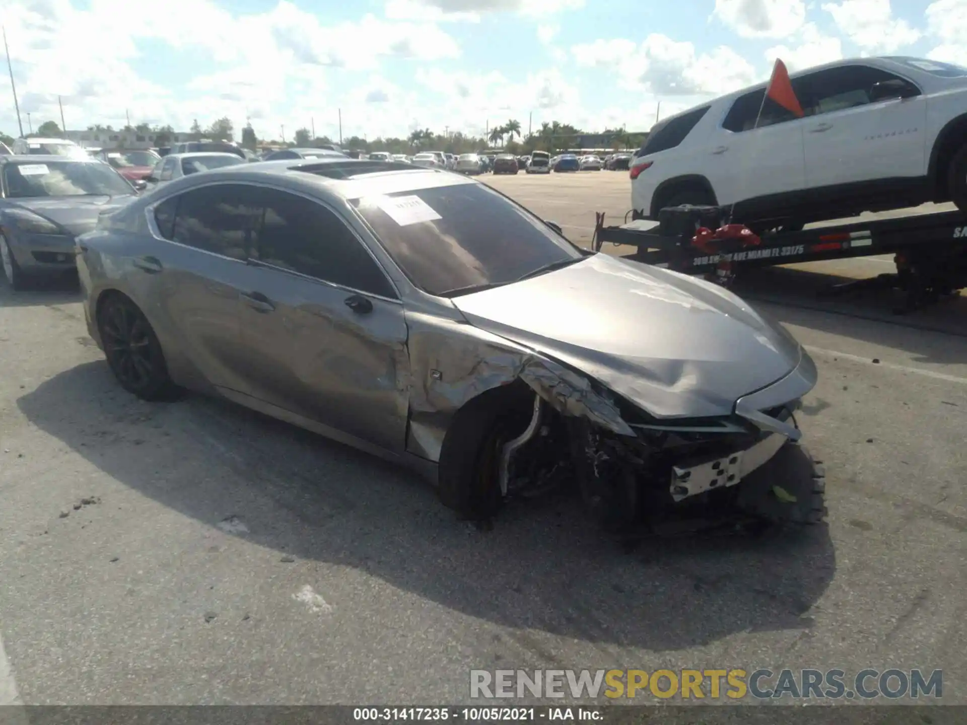 1 Photograph of a damaged car JTHGZ1B28M5044599 LEXUS IS 2021