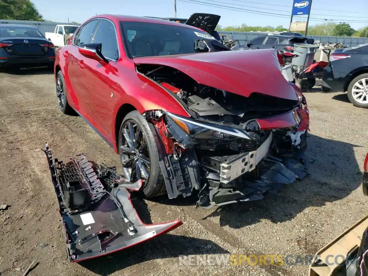 1 Photograph of a damaged car JTHGZ1B28M5045042 LEXUS IS 2021