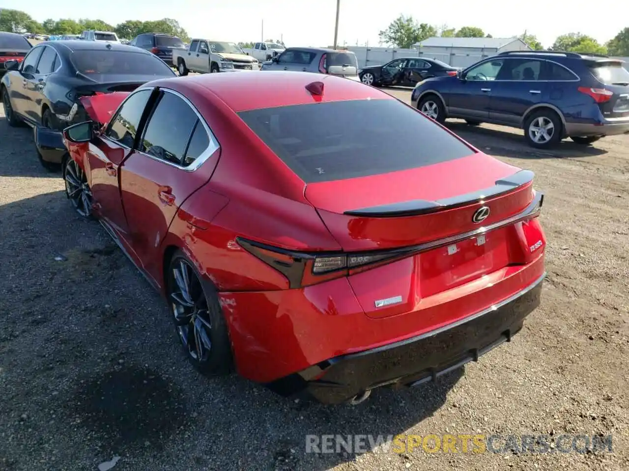 3 Photograph of a damaged car JTHGZ1B28M5045042 LEXUS IS 2021