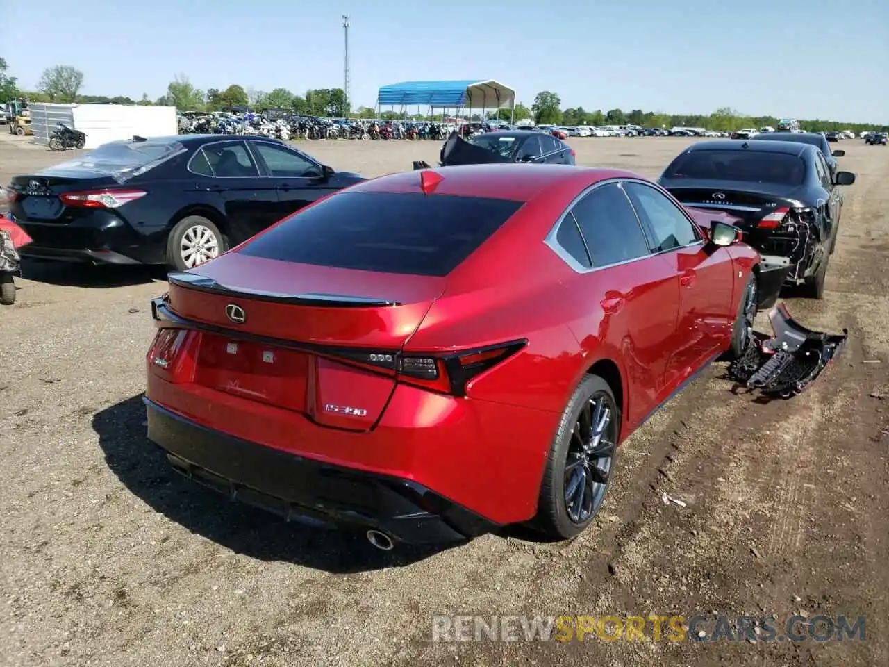 4 Photograph of a damaged car JTHGZ1B28M5045042 LEXUS IS 2021