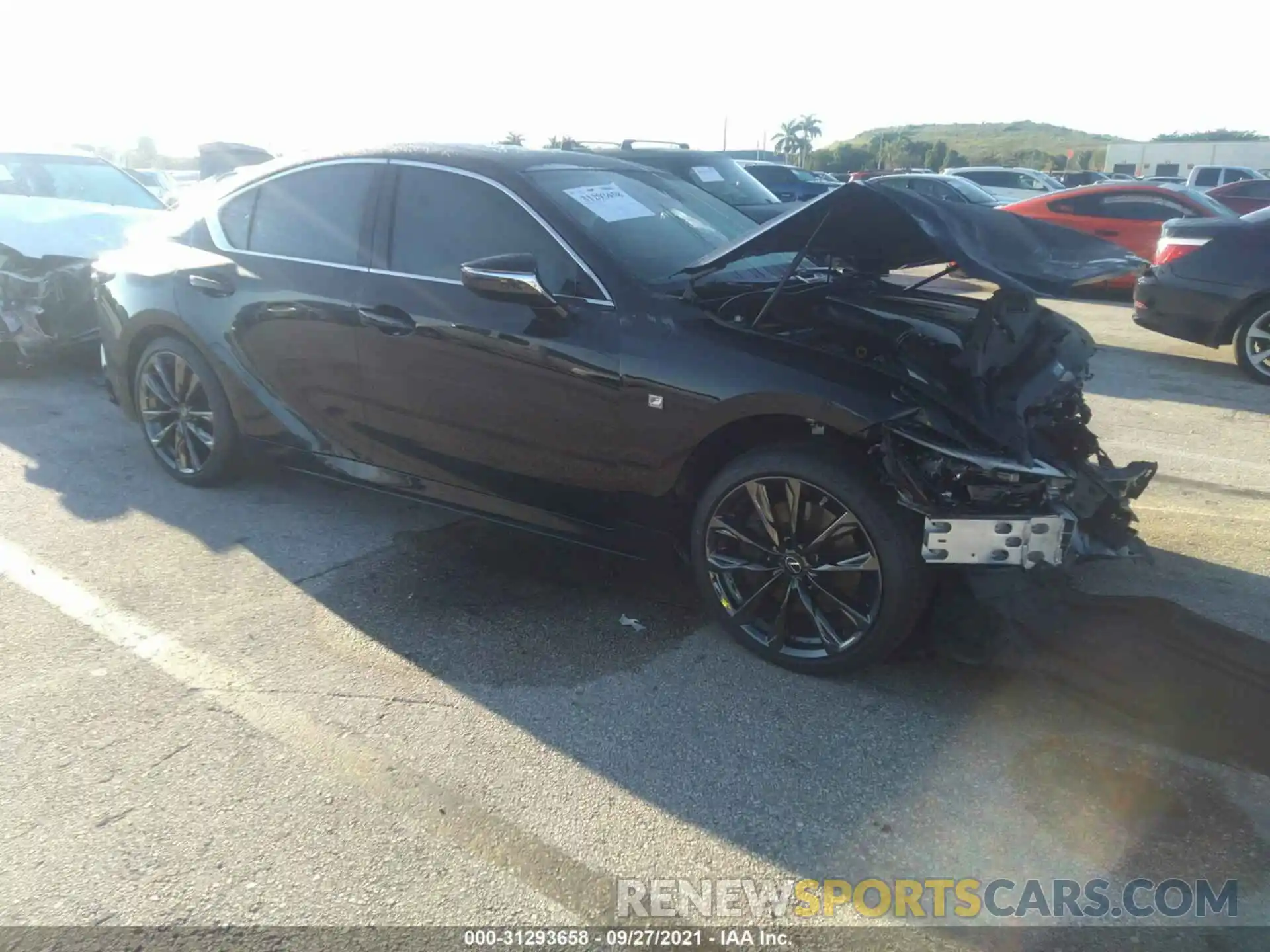 1 Photograph of a damaged car JTHGZ1B28M5046840 LEXUS IS 2021