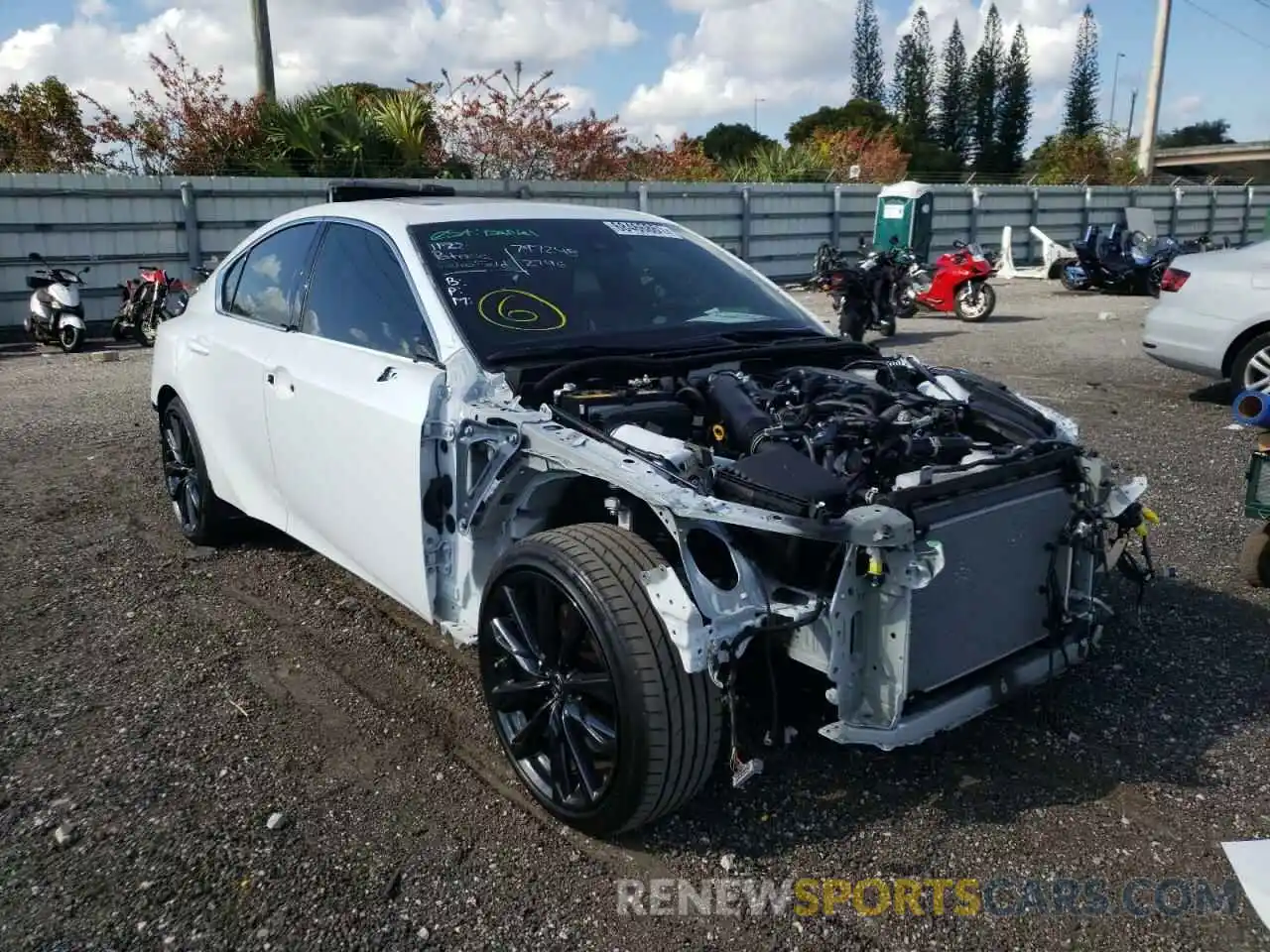 1 Photograph of a damaged car JTHGZ1B28M5047809 LEXUS IS 2021