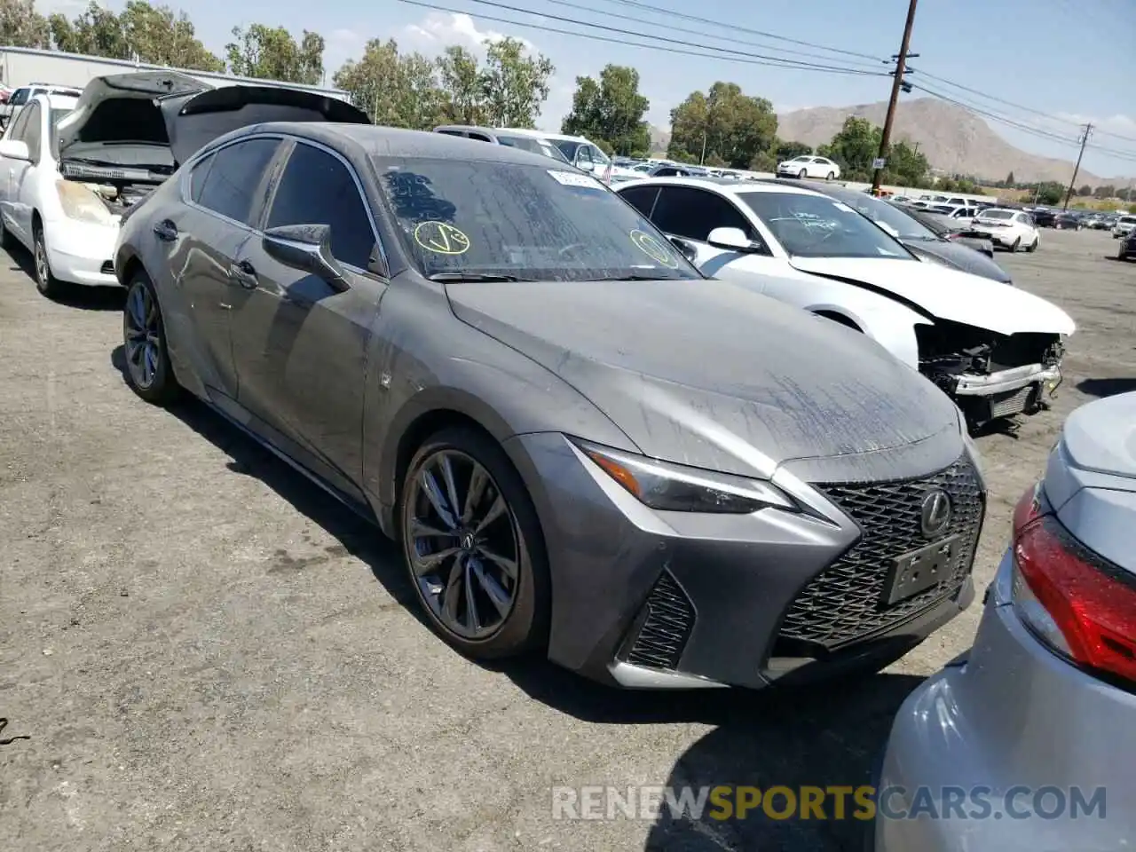 1 Photograph of a damaged car JTHGZ1B28M5047857 LEXUS IS 2021