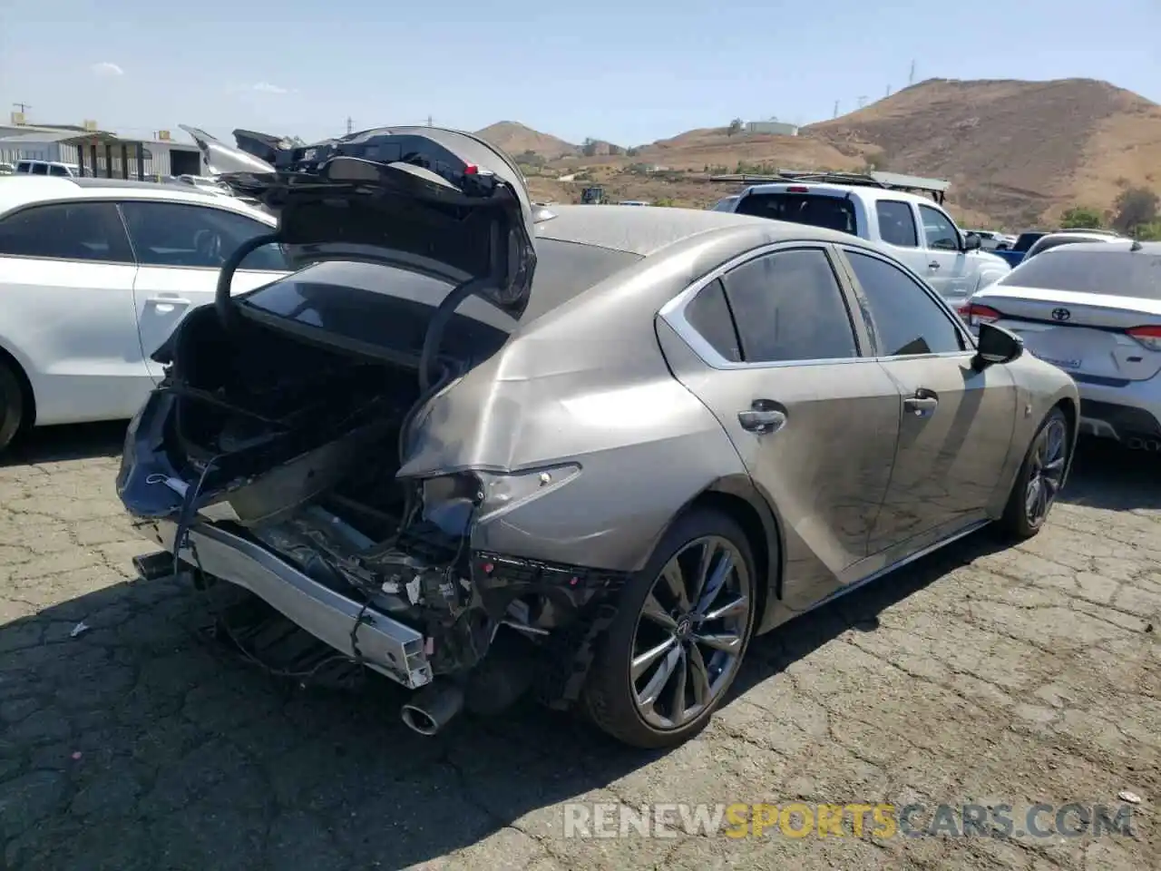 4 Photograph of a damaged car JTHGZ1B28M5047857 LEXUS IS 2021