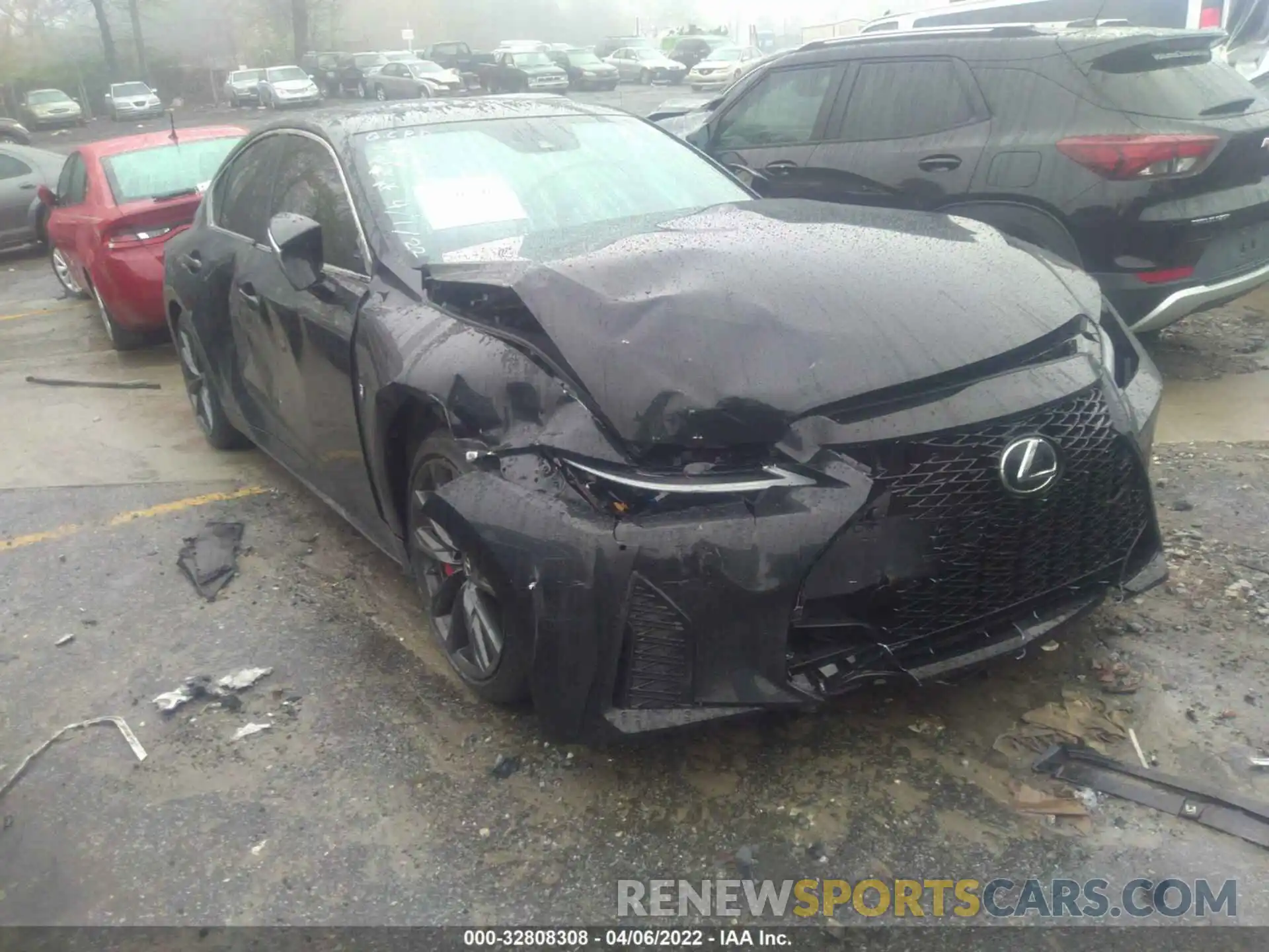 1 Photograph of a damaged car JTHGZ1B28M5048006 LEXUS IS 2021